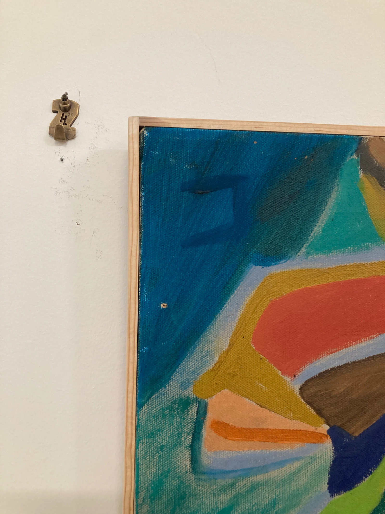 1960s Pauline Schubart Signed Mid-Century Abstract Landscape Oil Painting - 2