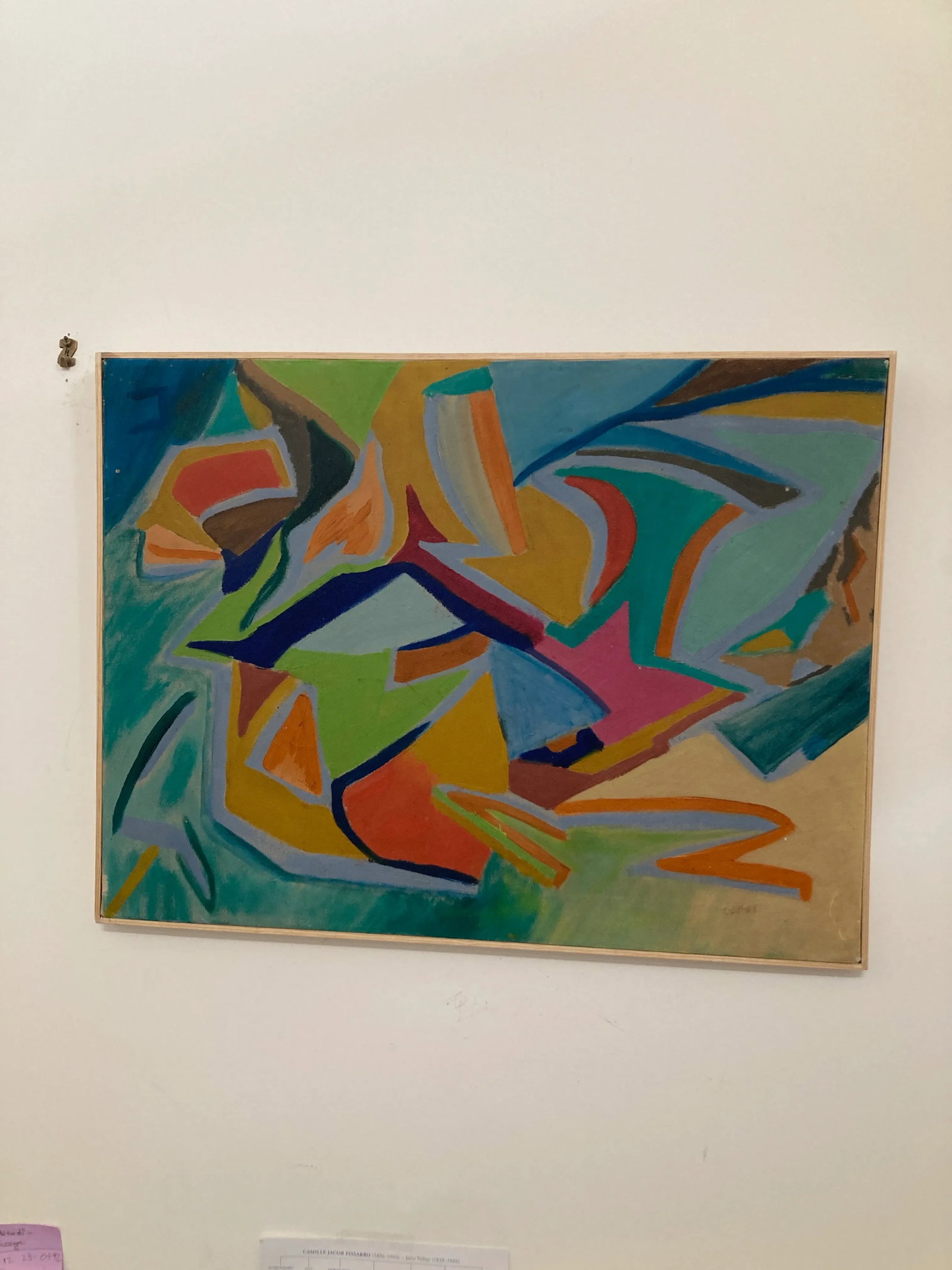 1960s Pauline Schubart Signed Mid-Century Abstract Landscape Oil Painting - 9