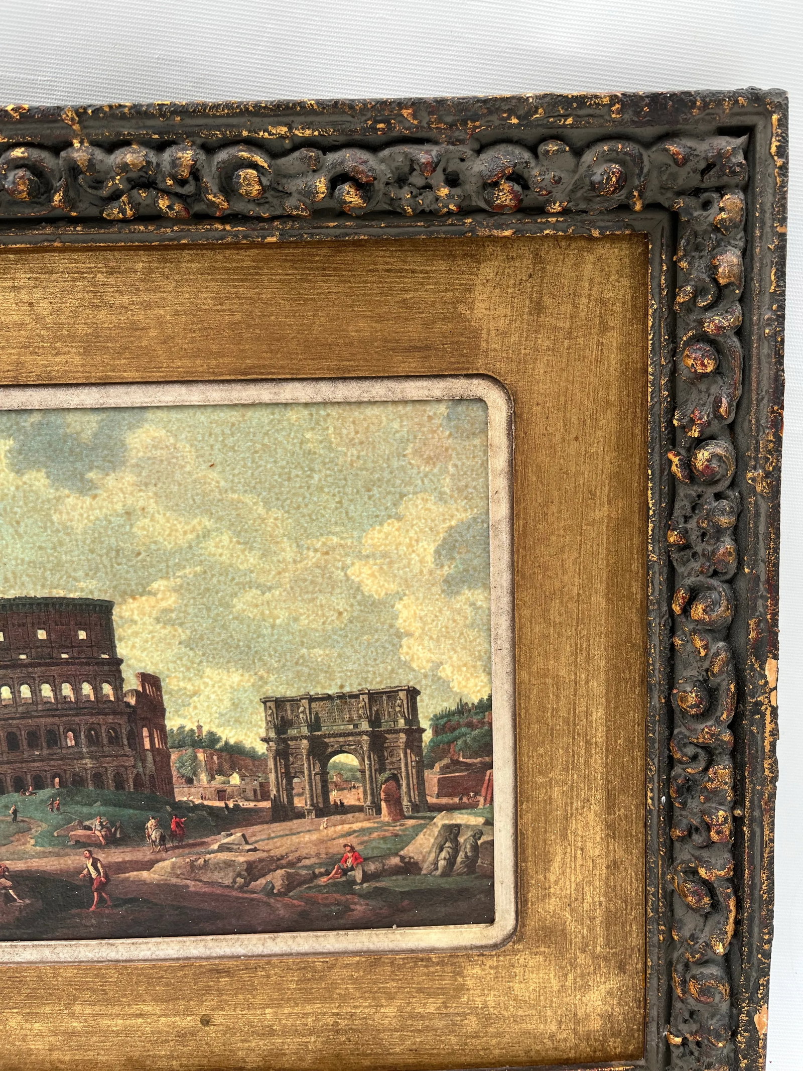 Antique Framed Italian Print - 2