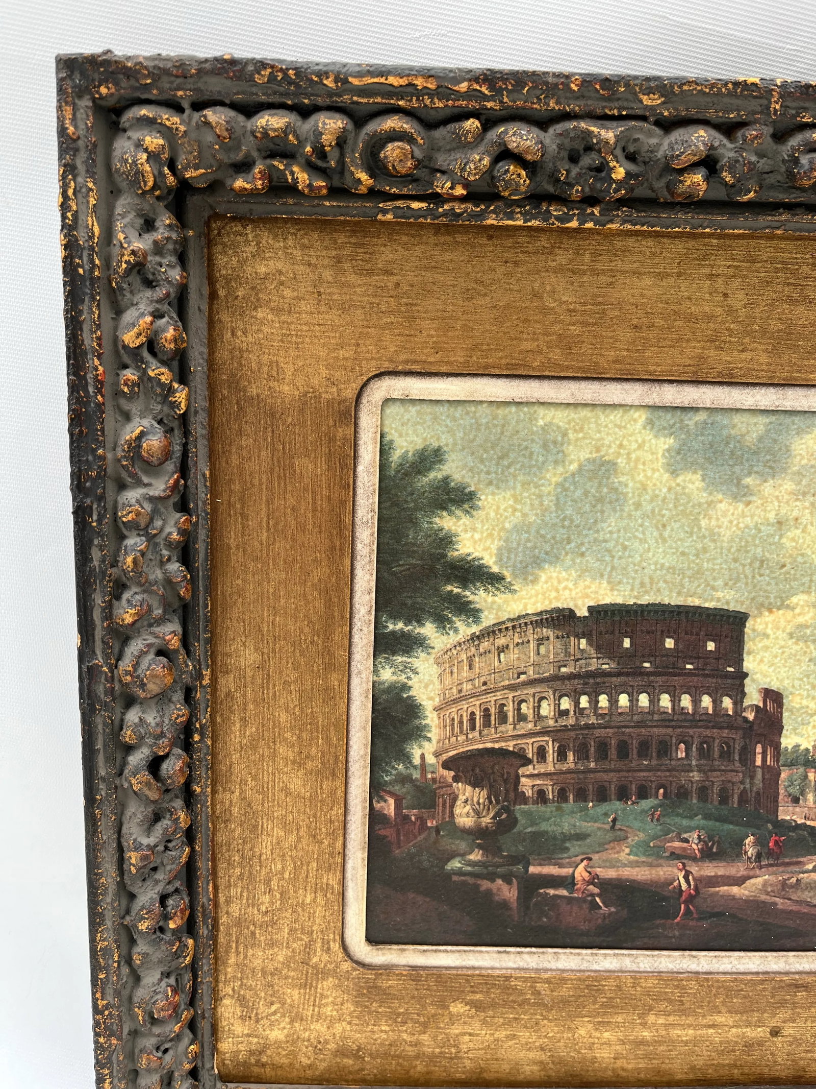 Antique Framed Italian Print - 3