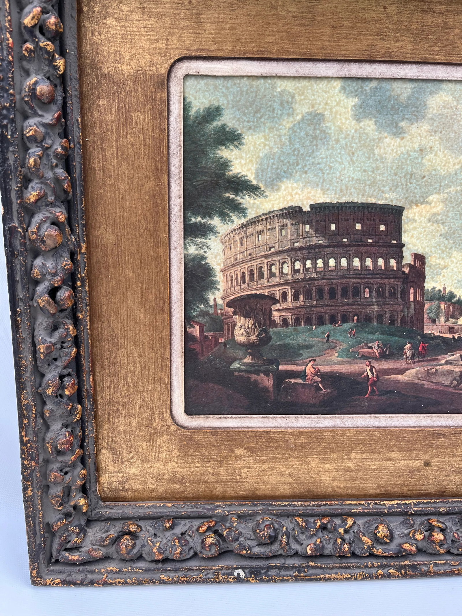 Antique Framed Italian Print - 5