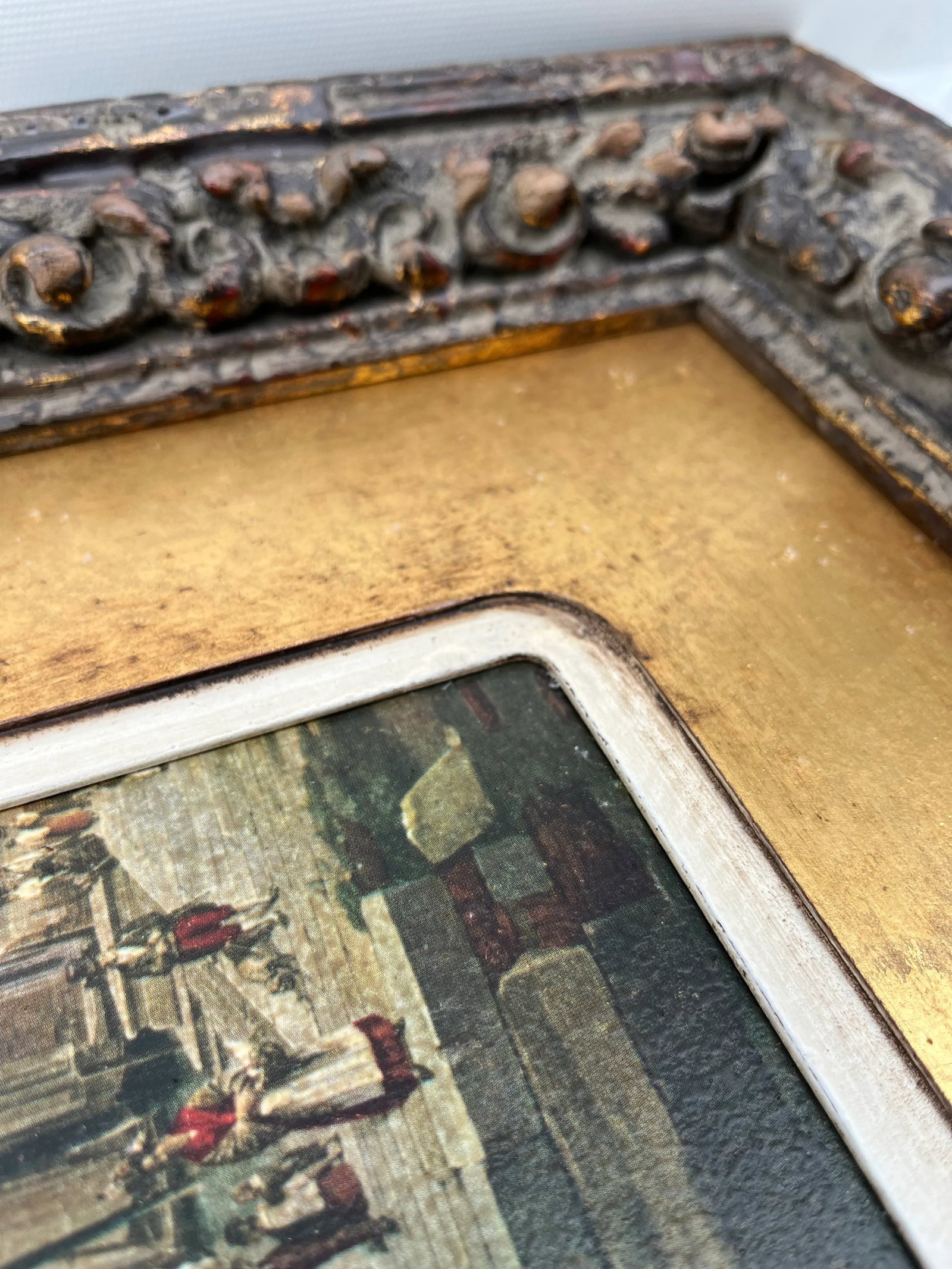 Antique Framed Italian Print - 7