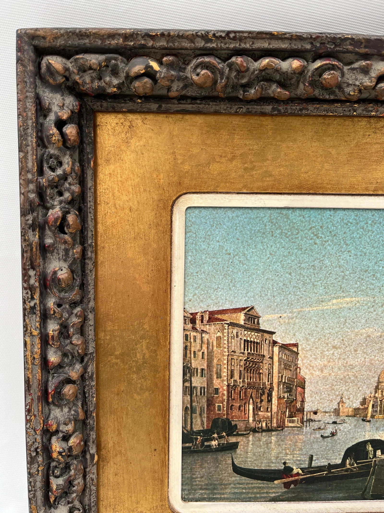 Antique Framed Italian Print - 2