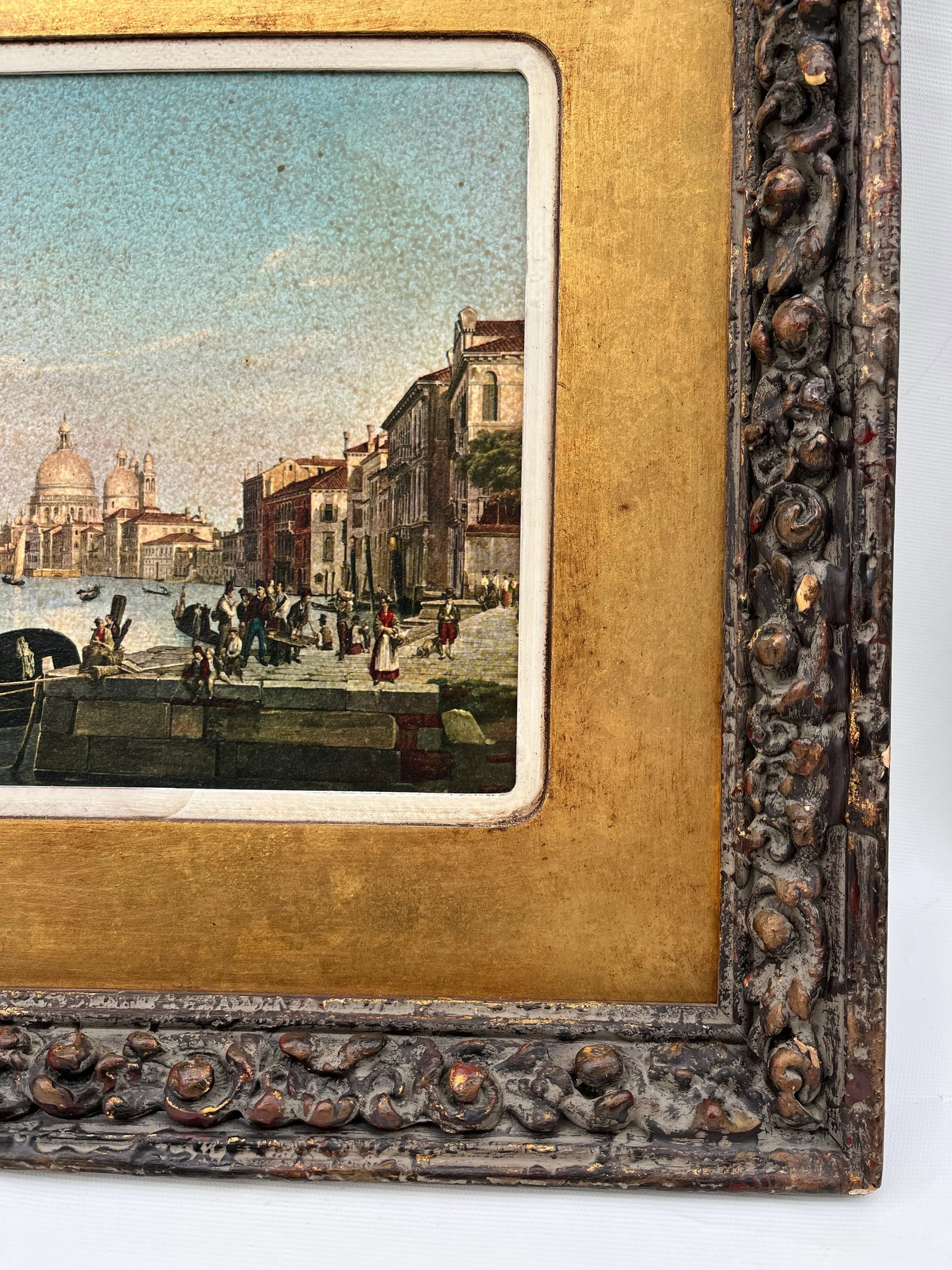 Antique Framed Italian Print - 4