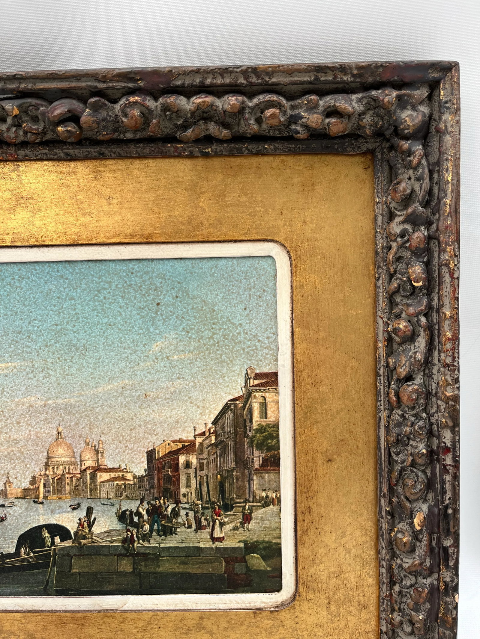 Antique Framed Italian Print - 5