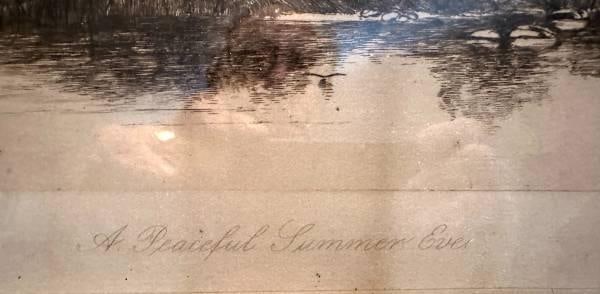 Late 19th Century Ernest C. Rost Etching - "A Peaceful Summer Eve" - 3