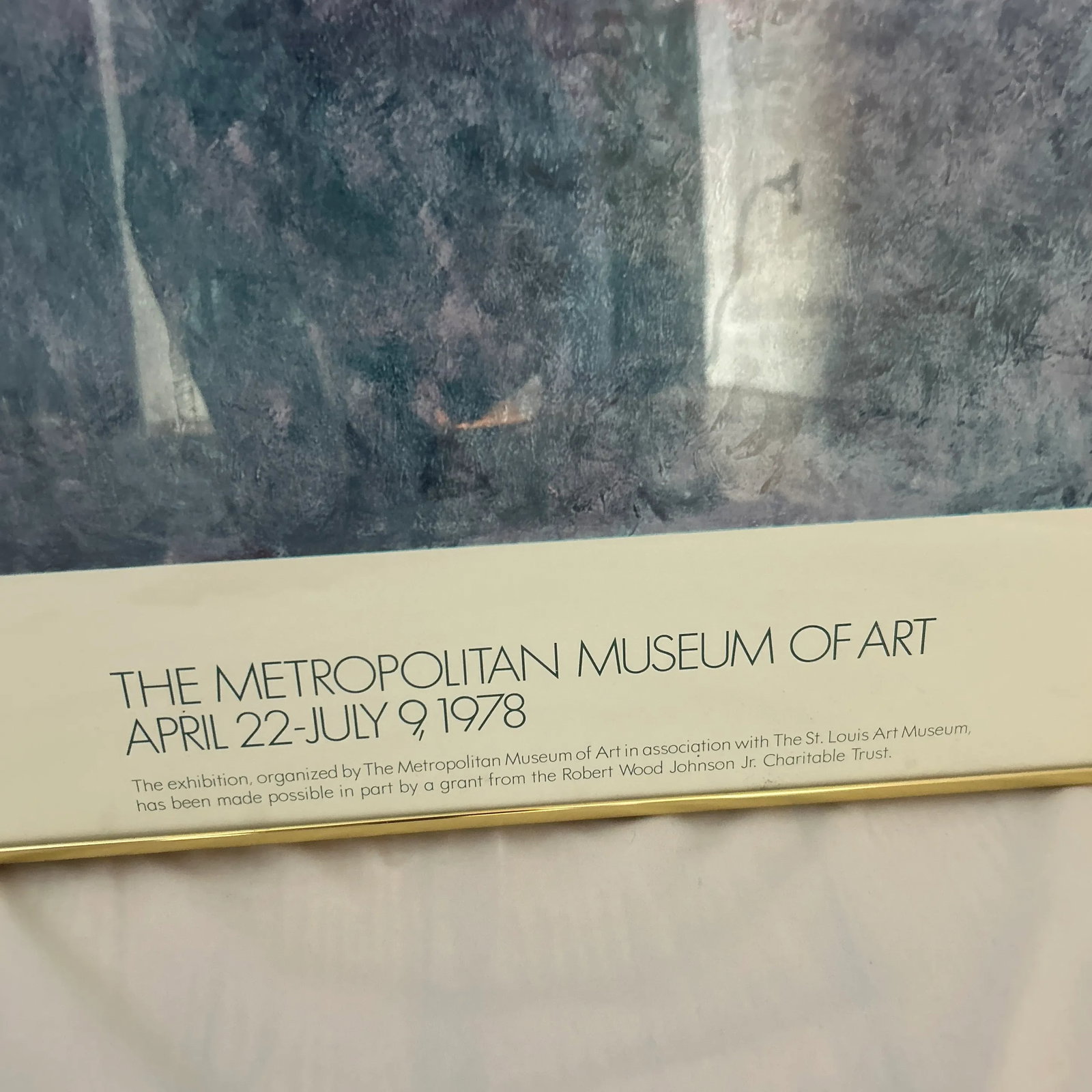 1978 Metropolitan Museum of Art Monet Exhibition Poster - 2