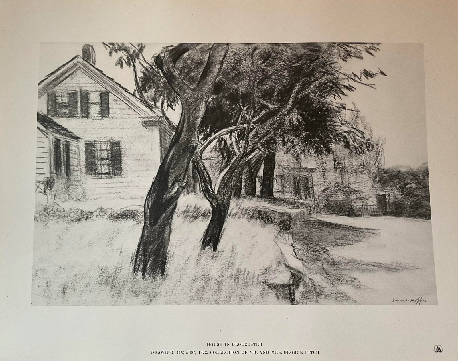 Edward Hopper, House and Trees, Vintage Print - 2