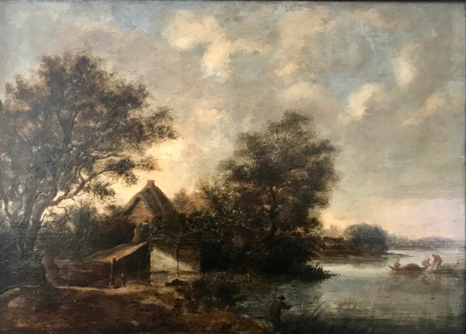Antique Dutch Landscape Oil Painting Signed Ruisdael 17th Century - 2