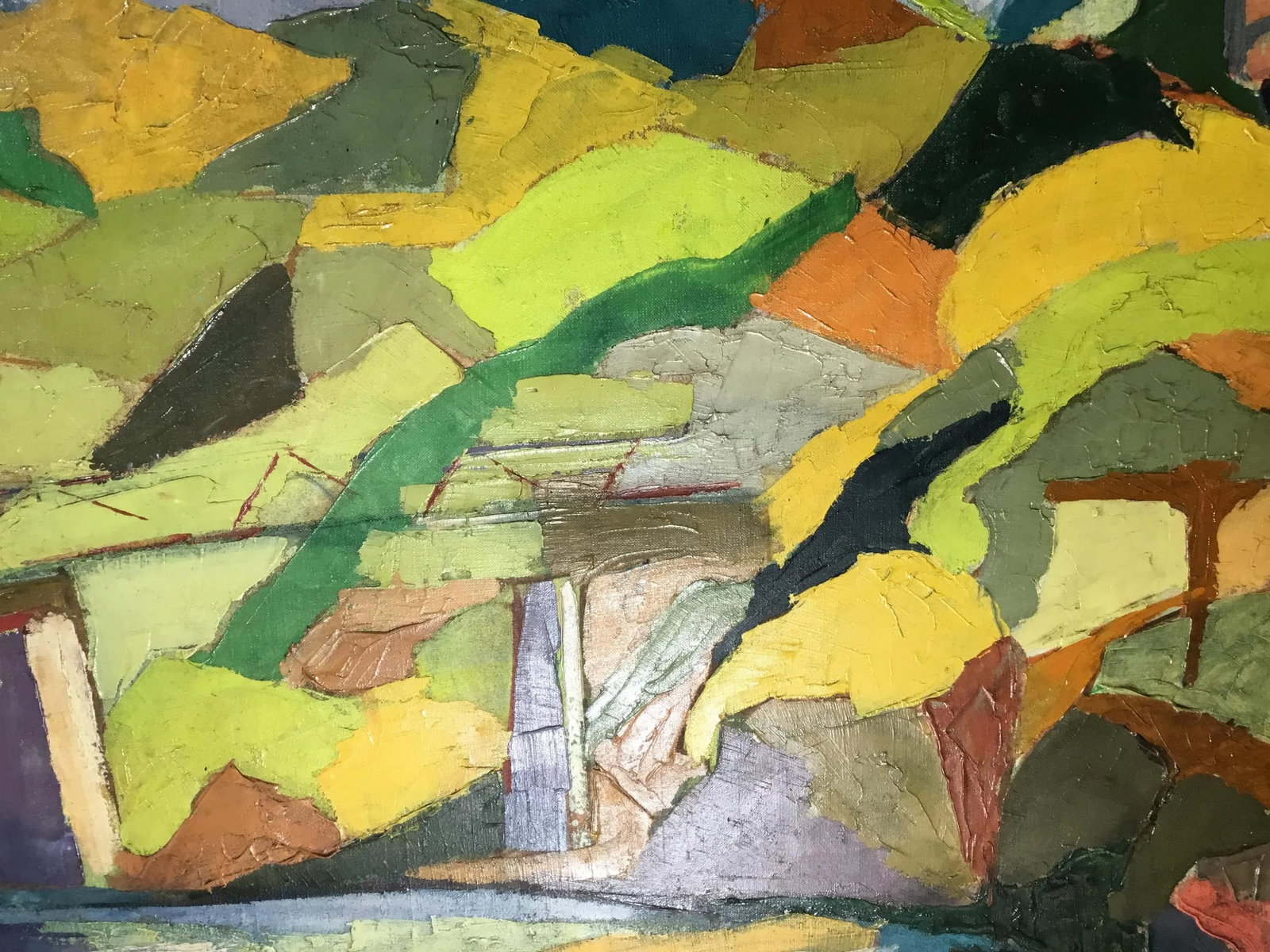 Vintage Oil on Canvas Painting by Vivienne Galowitz - 10