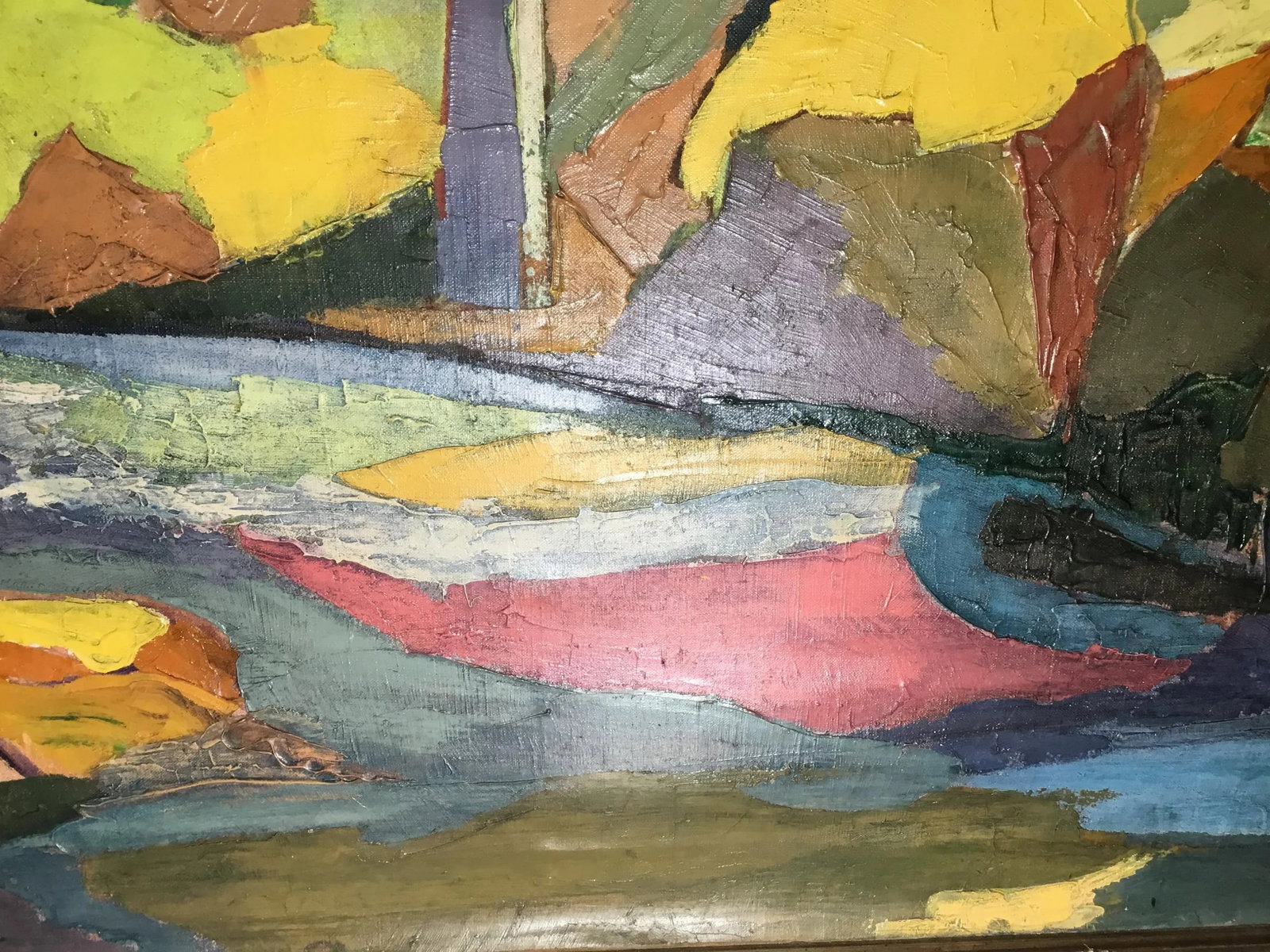Vintage Oil on Canvas Painting by Vivienne Galowitz - 2
