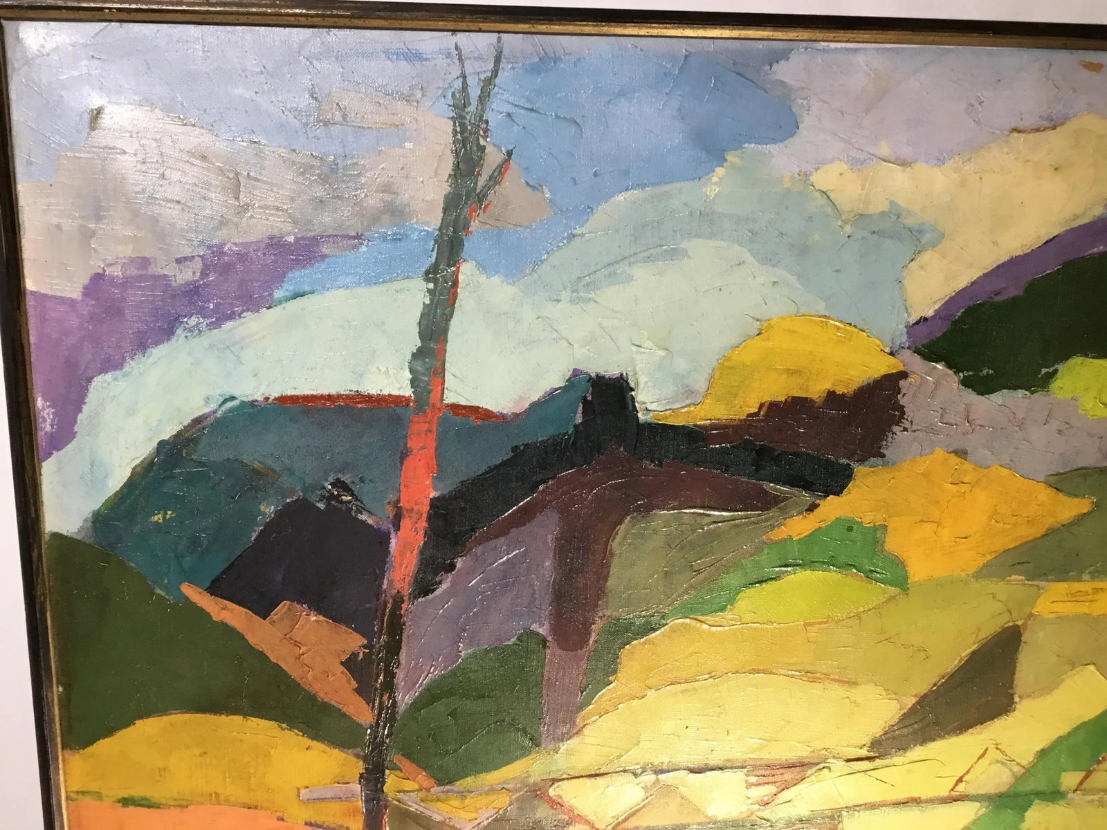 Vintage Oil on Canvas Painting by Vivienne Galowitz - 7