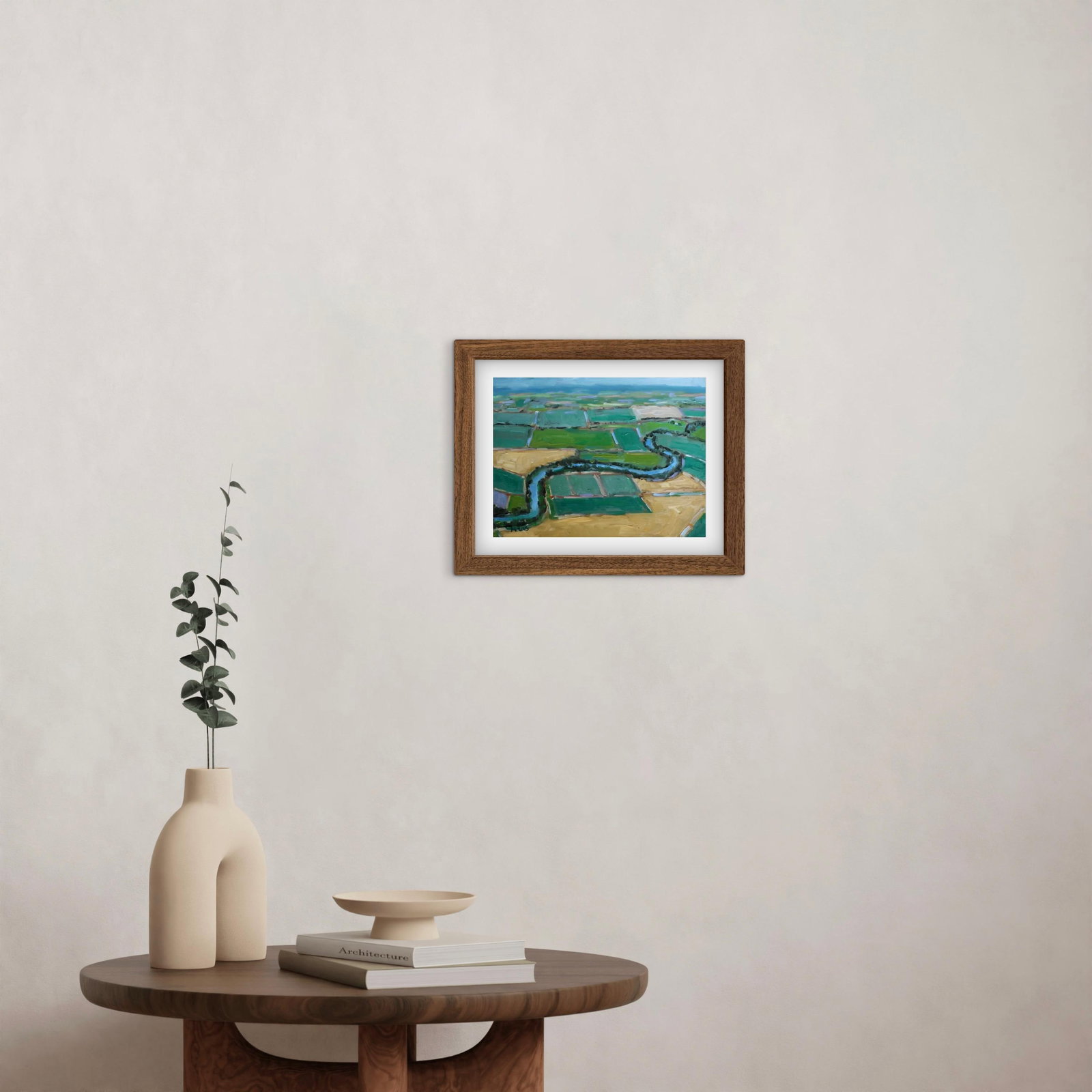 Aerial View Farmland, Oil Painting - 6