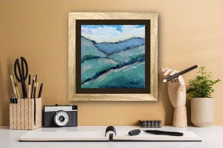 Modern Art, Mt. Diablo Landscape (Original Oil Painting) - 5