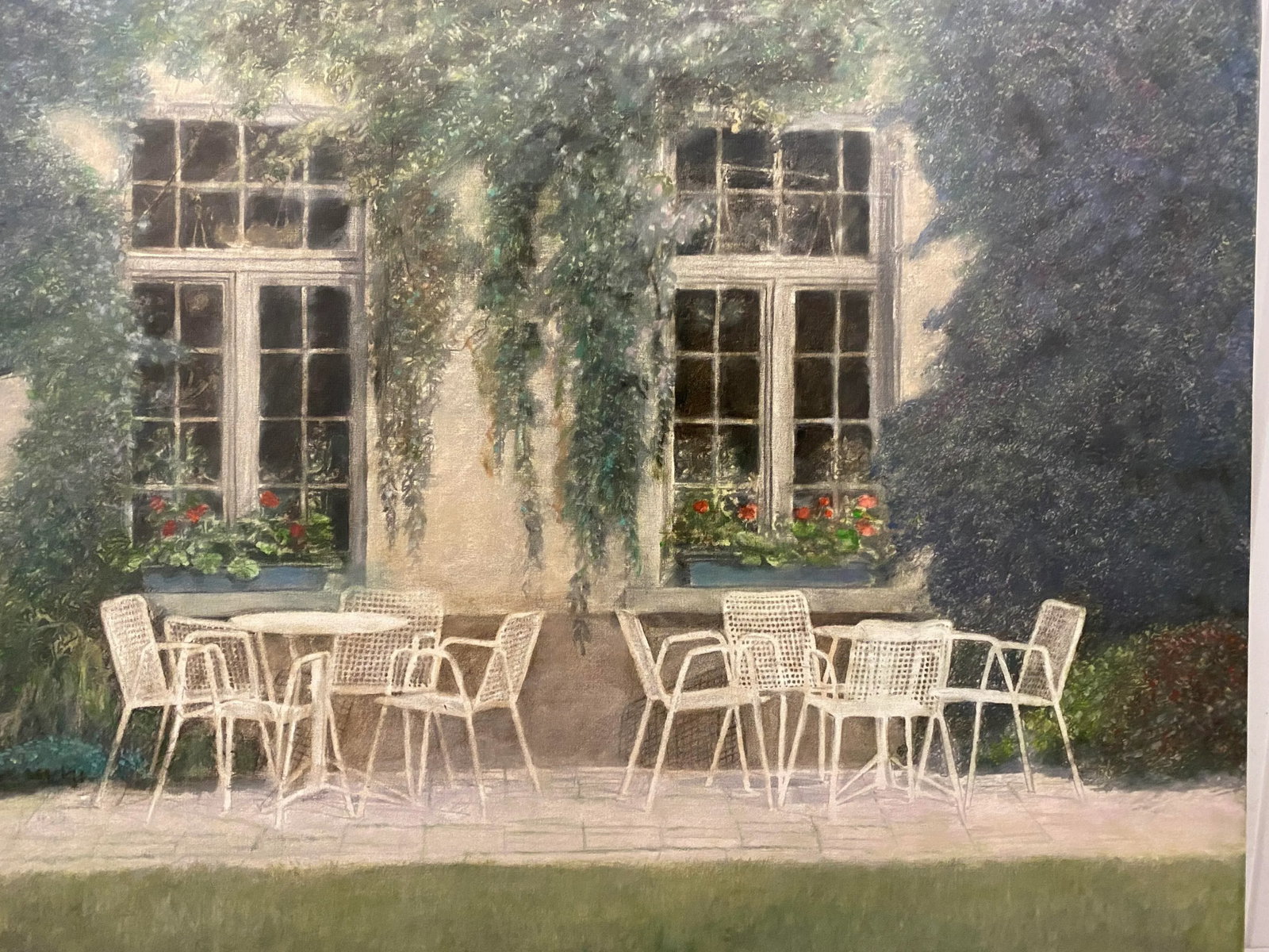 1980s Window Wall Oil Painting by Piet Bekaert, Framed - 3