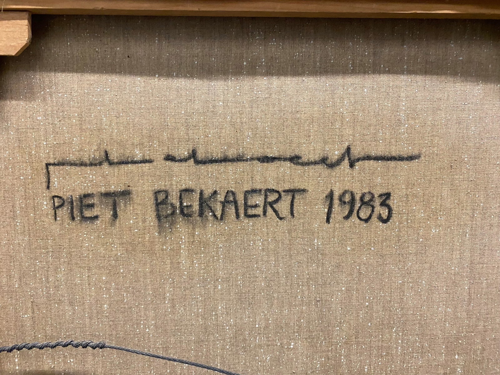 1980s Window Wall Oil Painting by Piet Bekaert, Framed - 6