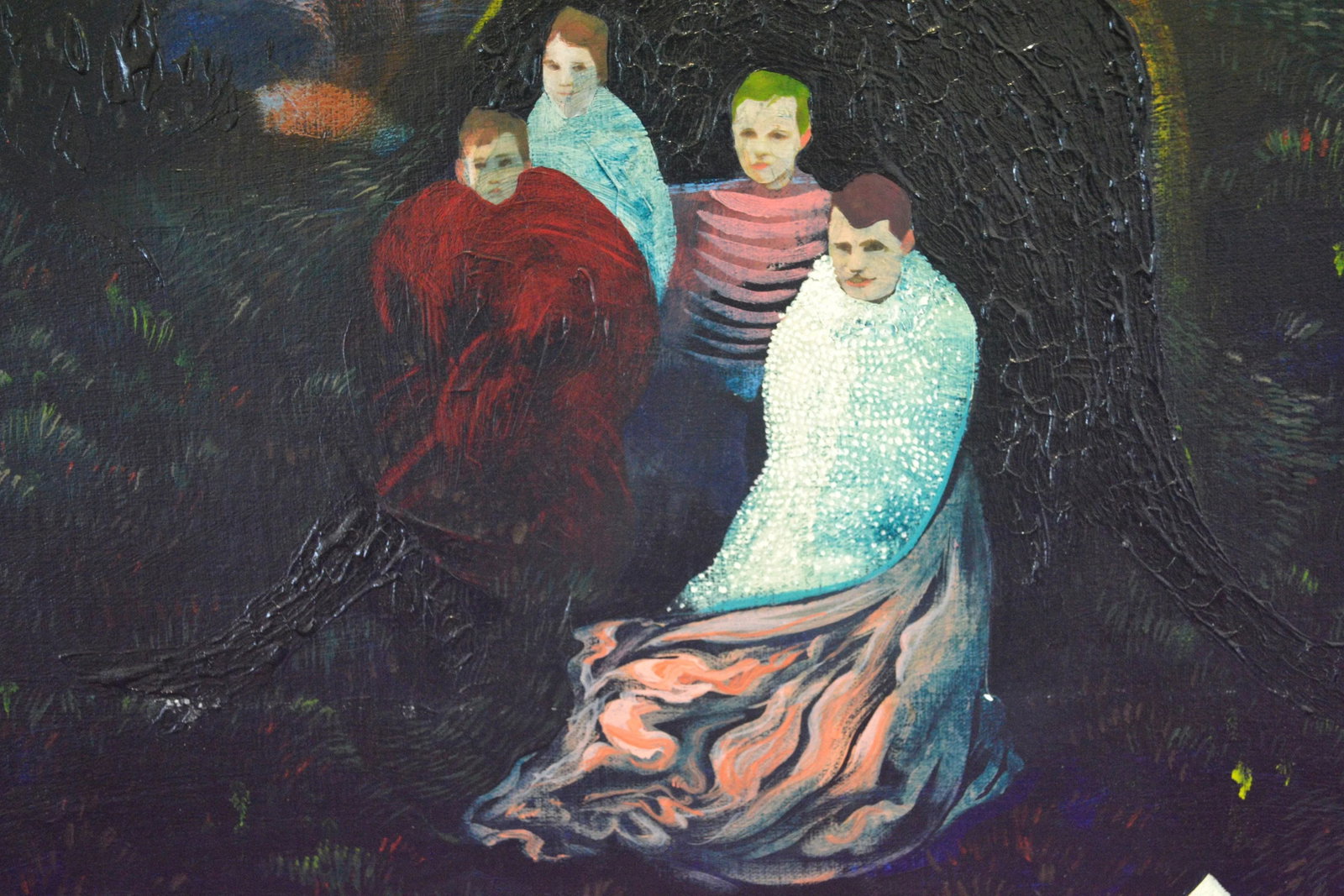 "Untitled" by Jeffrey Vincent, Acrylic and Collage on Canvas - 2