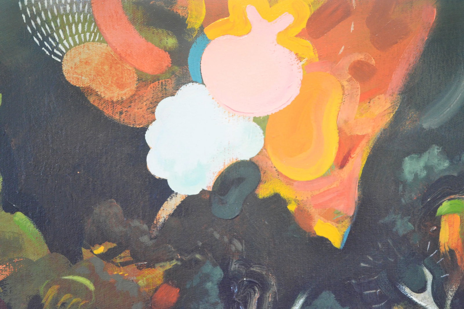 "Untitled" by Jeffrey Vincent, Acrylic and Collage on Canvas - 3