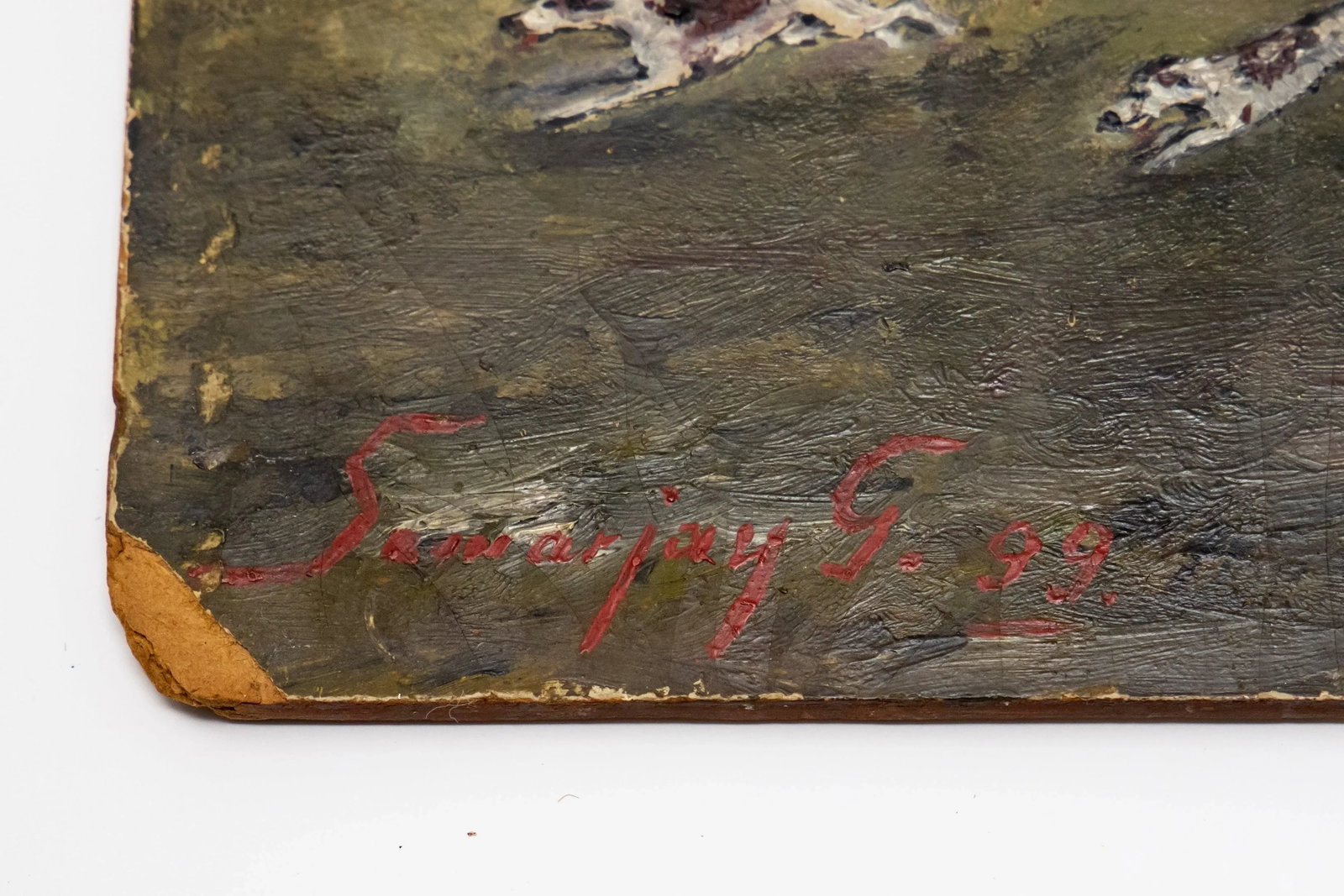 Late 19th Century Fox Hunt Scene on Board - 4