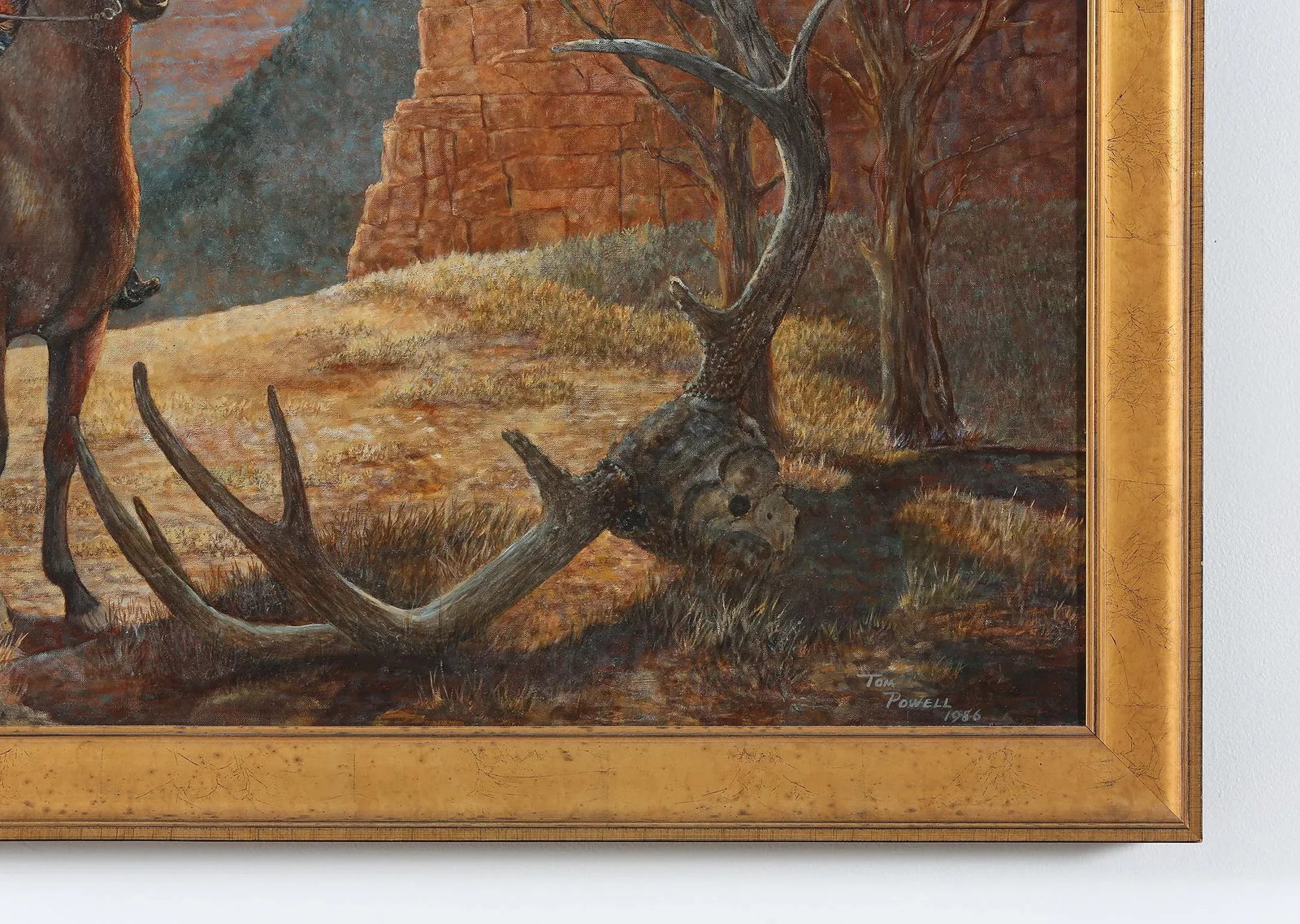 Wood Framed Oil / Canvas Painting - 4