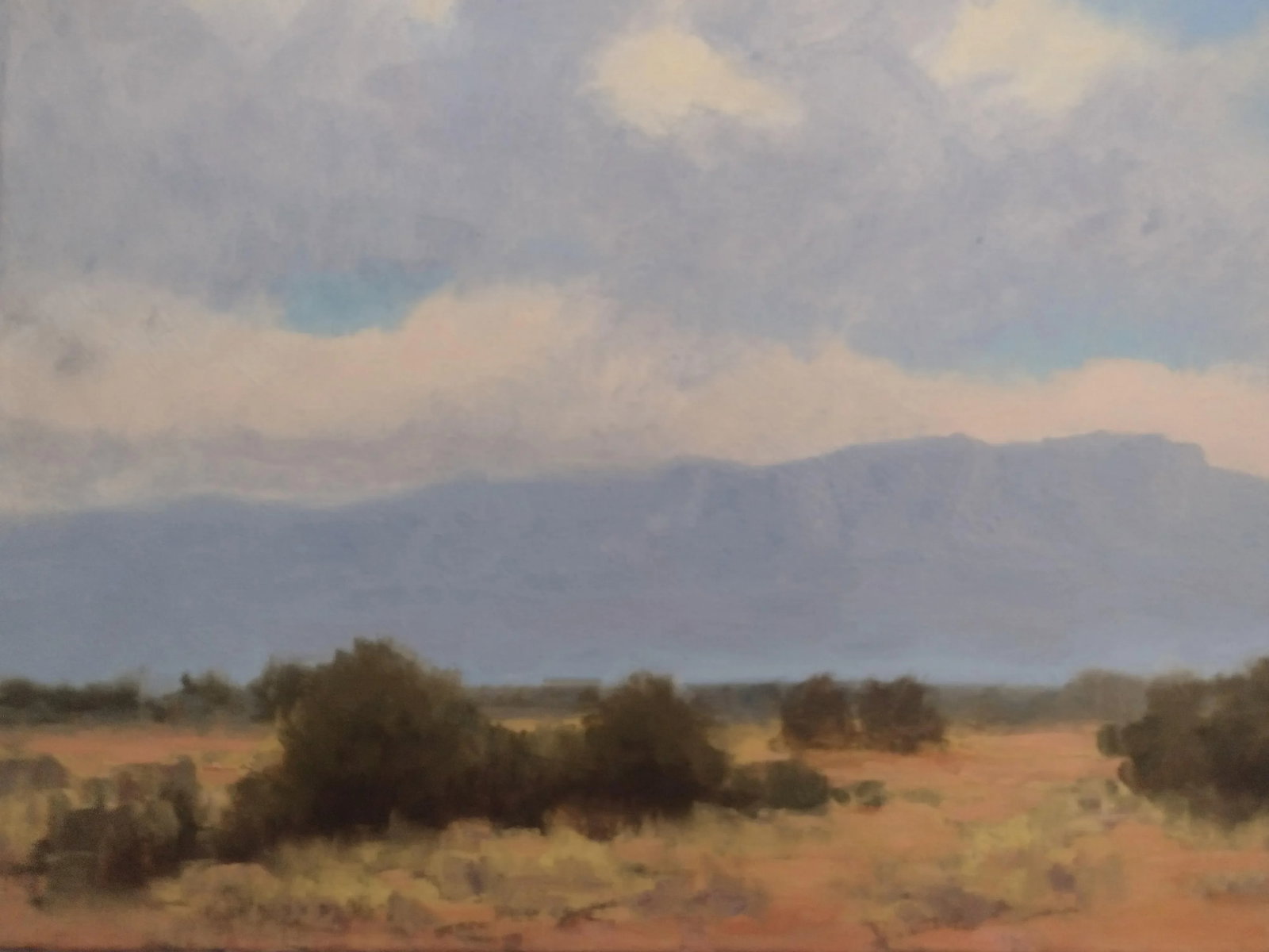 Original Oil Painting by Tom Blazier - Southwestern Landscape 30" X 30" - 4