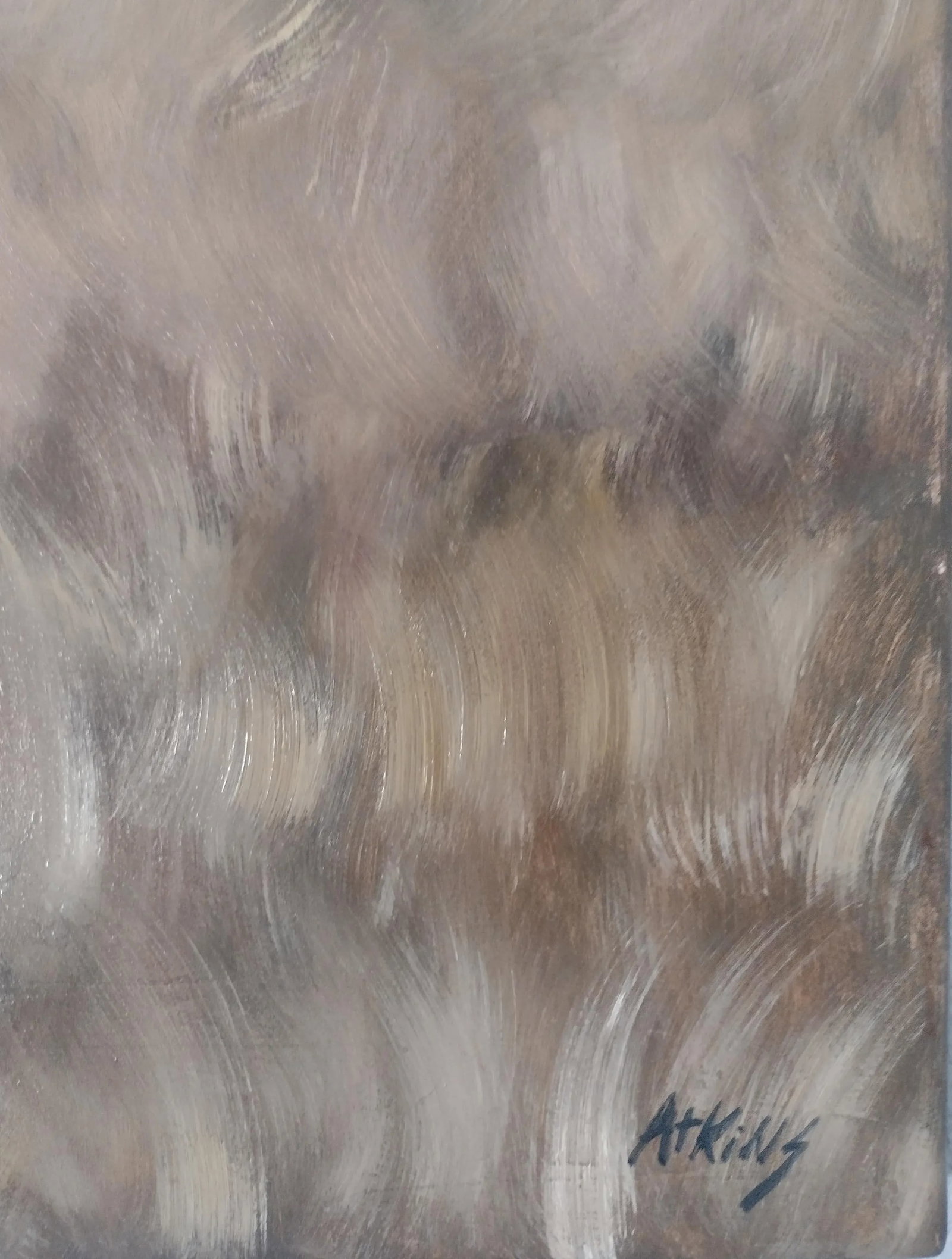 Mountain Horses" Original Oil Painting on Wood Panel 32" X 46 - 4