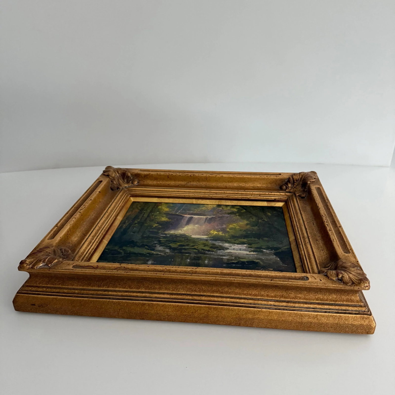 2009 Steve Atkinson Oil Painting of Lantermans Falls- Framed - 9