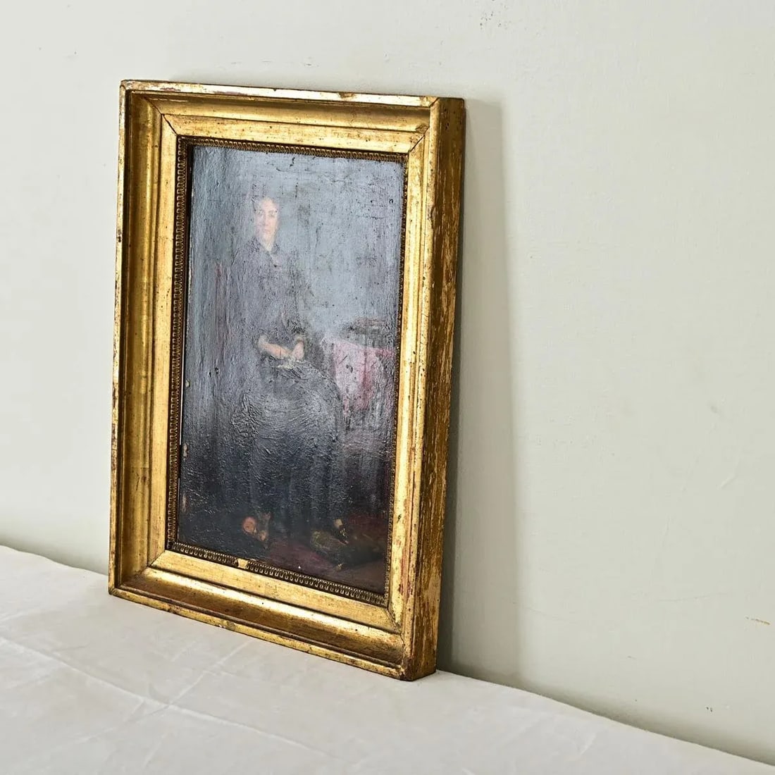 French 19th Century Portrait by Nils Forsberg in Gilded Frame - 3