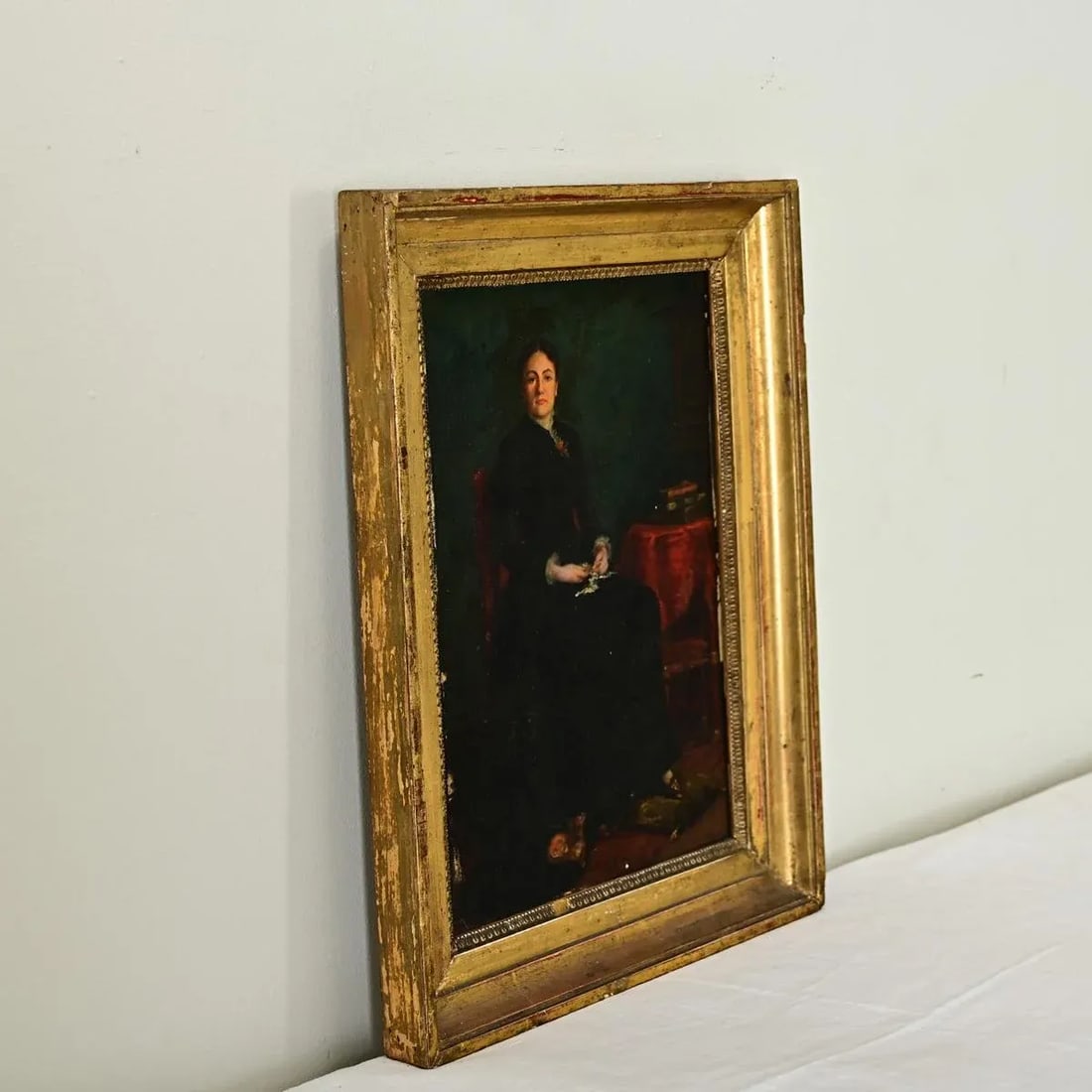 French 19th Century Portrait by Nils Forsberg in Gilded Frame - 6