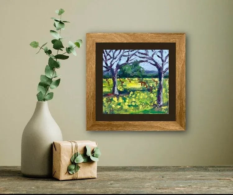 Mustard Grass, Expressionist Oil Painting Landscape - 5