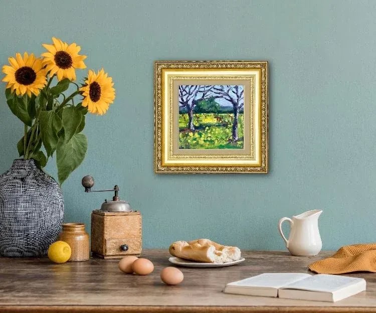 Mustard Grass, Expressionist Oil Painting Landscape - 6