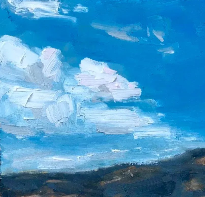 Contemporary Oil Painting, Twin Sisters Mountain - 2