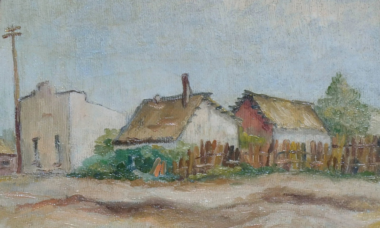Antolin Old California Landscape Oil on Canvas 1955 - 3