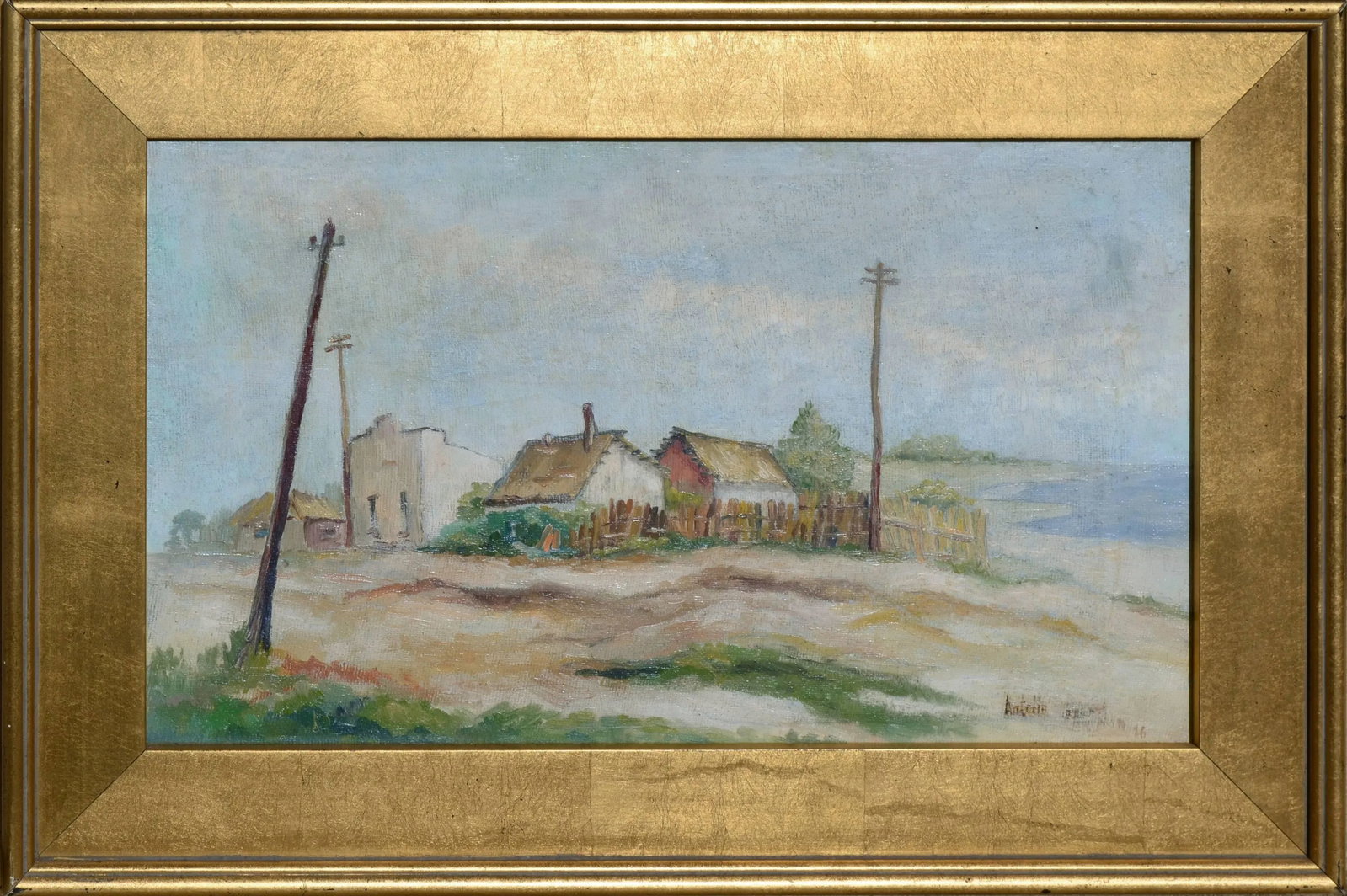 Antolin Old California Landscape Oil on Canvas 1955 - 5