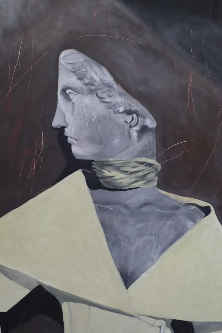 'Woman in Jacquemus' - Oil Painting by Zamarys Rivera - 2