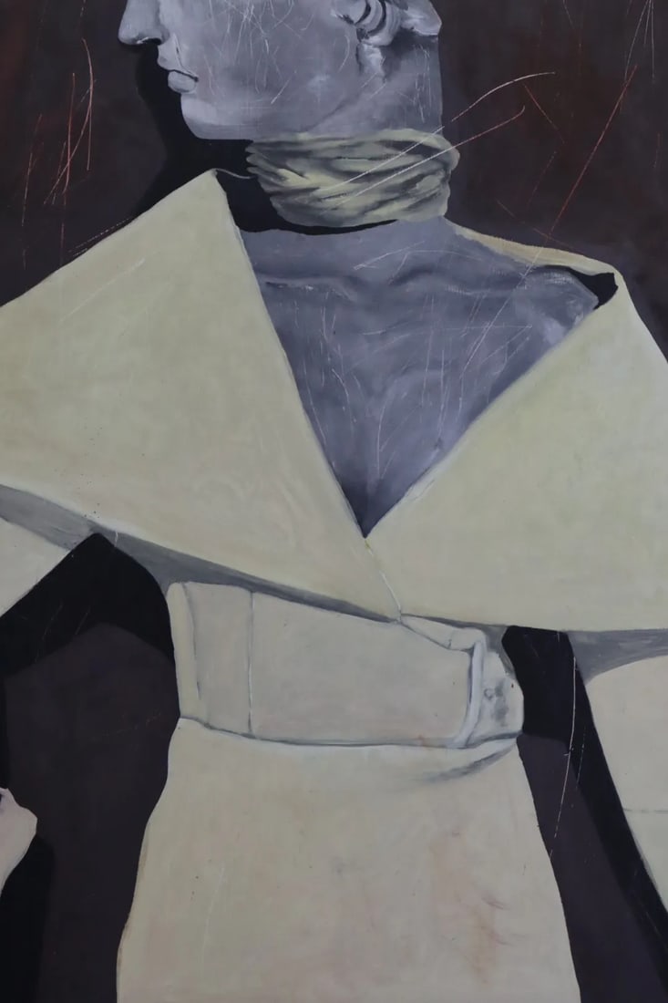 'Woman in Jacquemus' - Oil Painting by Zamarys Rivera - 3