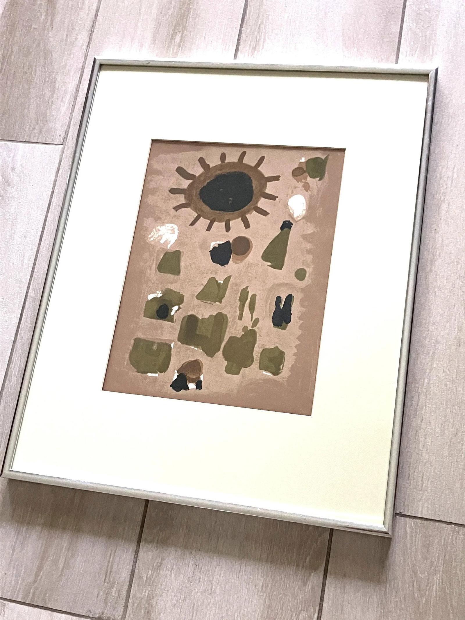 Roger Bissiere Lithograph on Velin Paper, Unsigned, Framed - 2