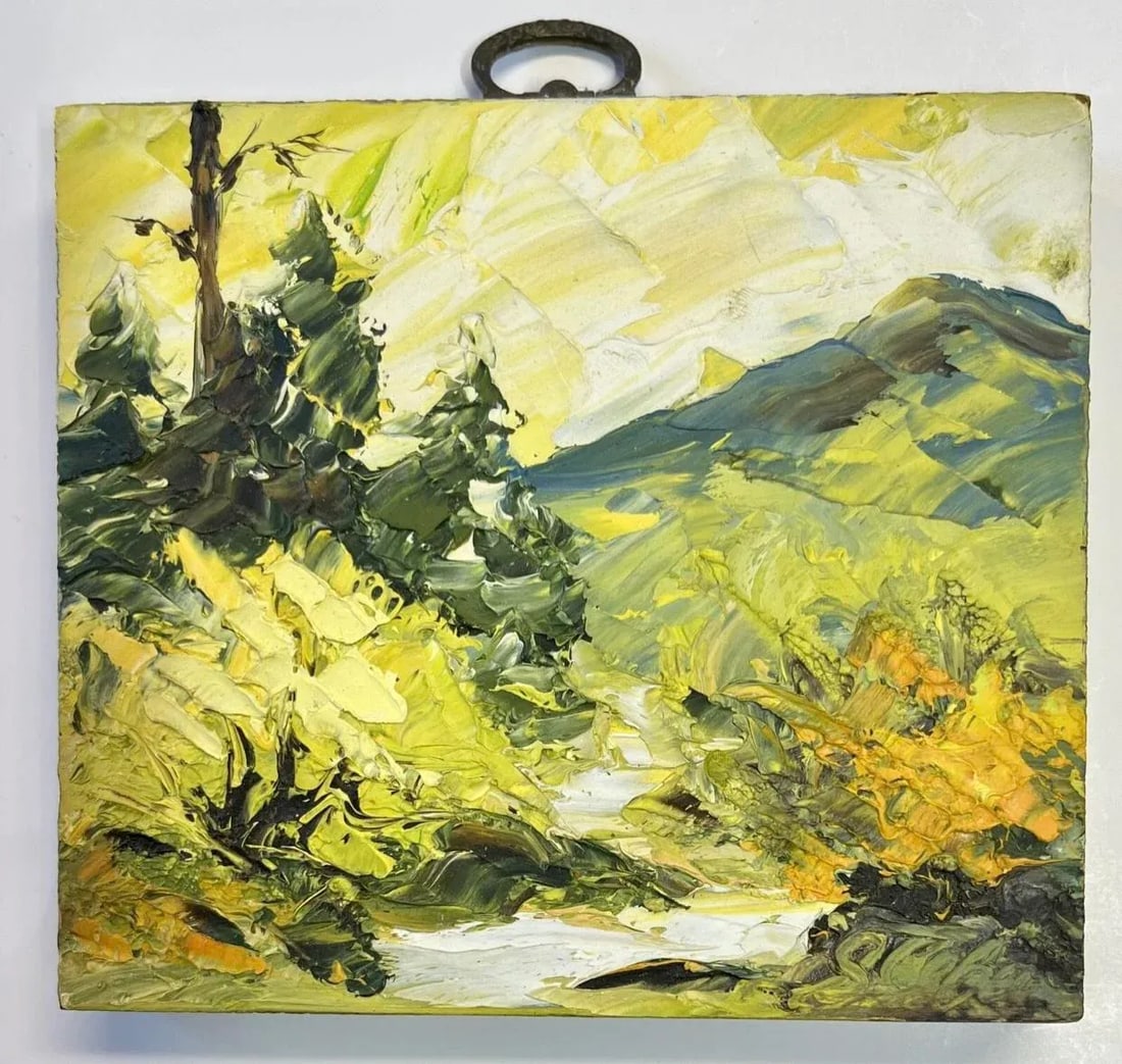 1970's Original Impressionist Alix Rowena Stefan Landscape Oil Paintings - A Pair - 2