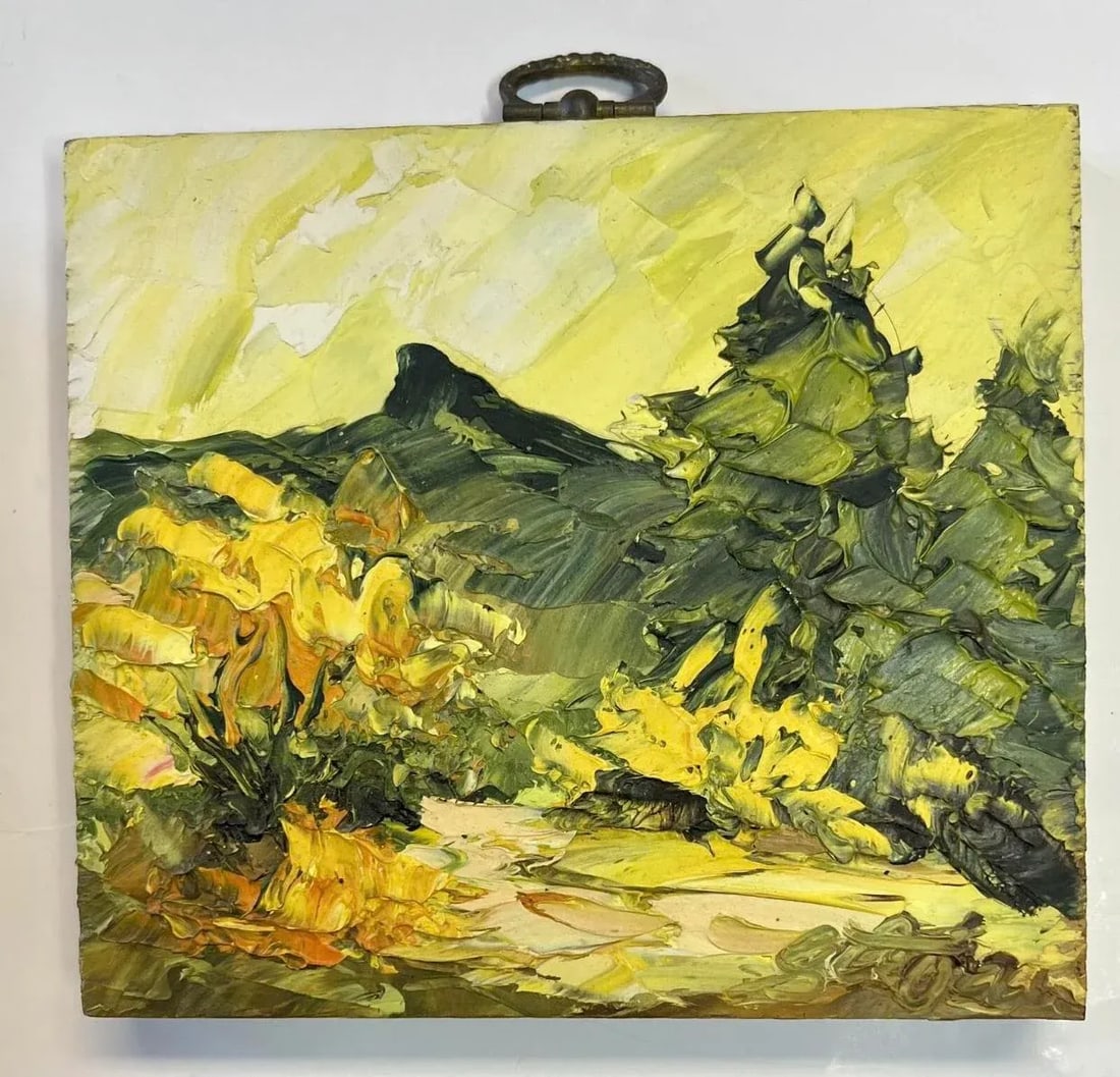 1970's Original Impressionist Alix Rowena Stefan Landscape Oil Paintings - A Pair - 4