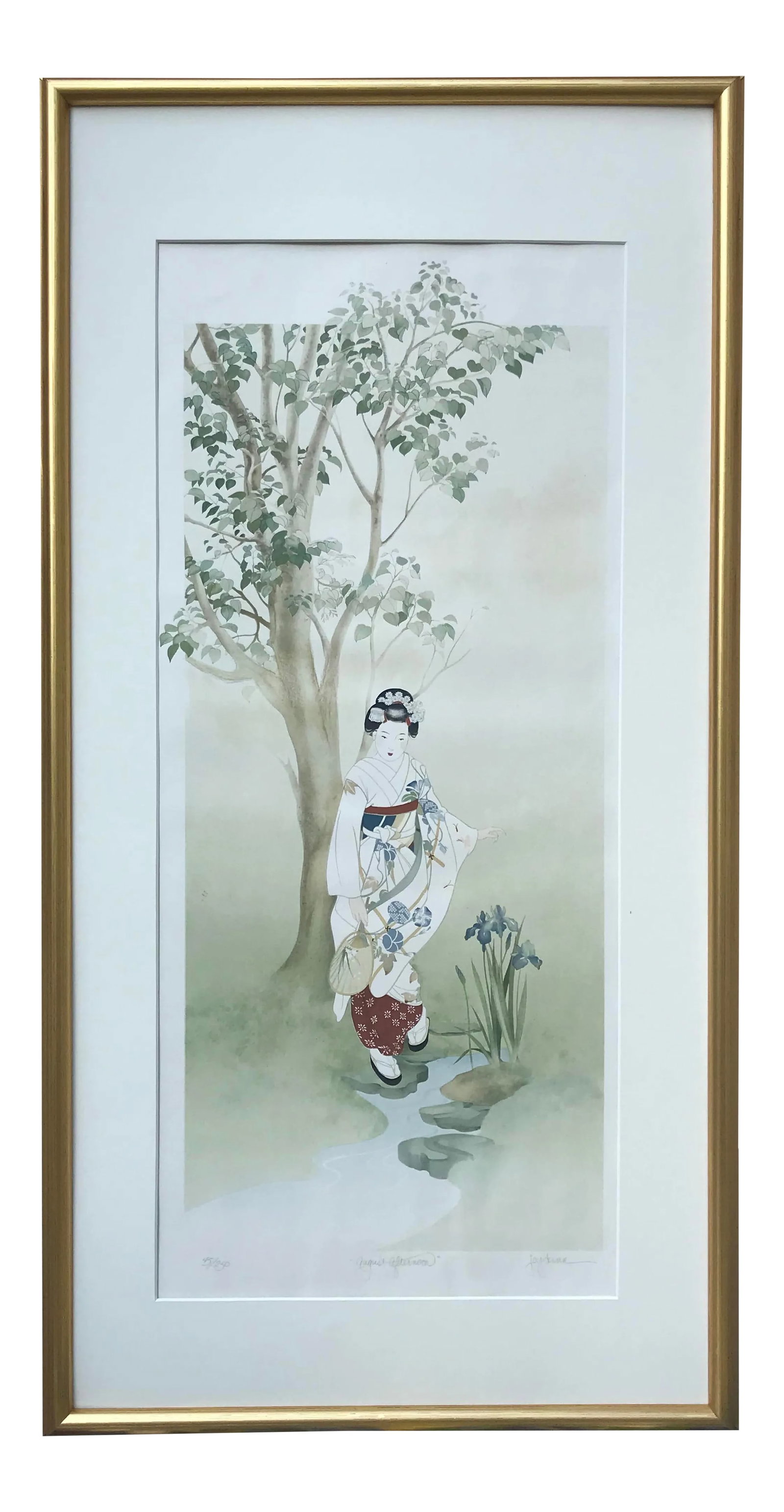 Original Lithograph Japanese Geshia by Joy Dunn (1 of 8)