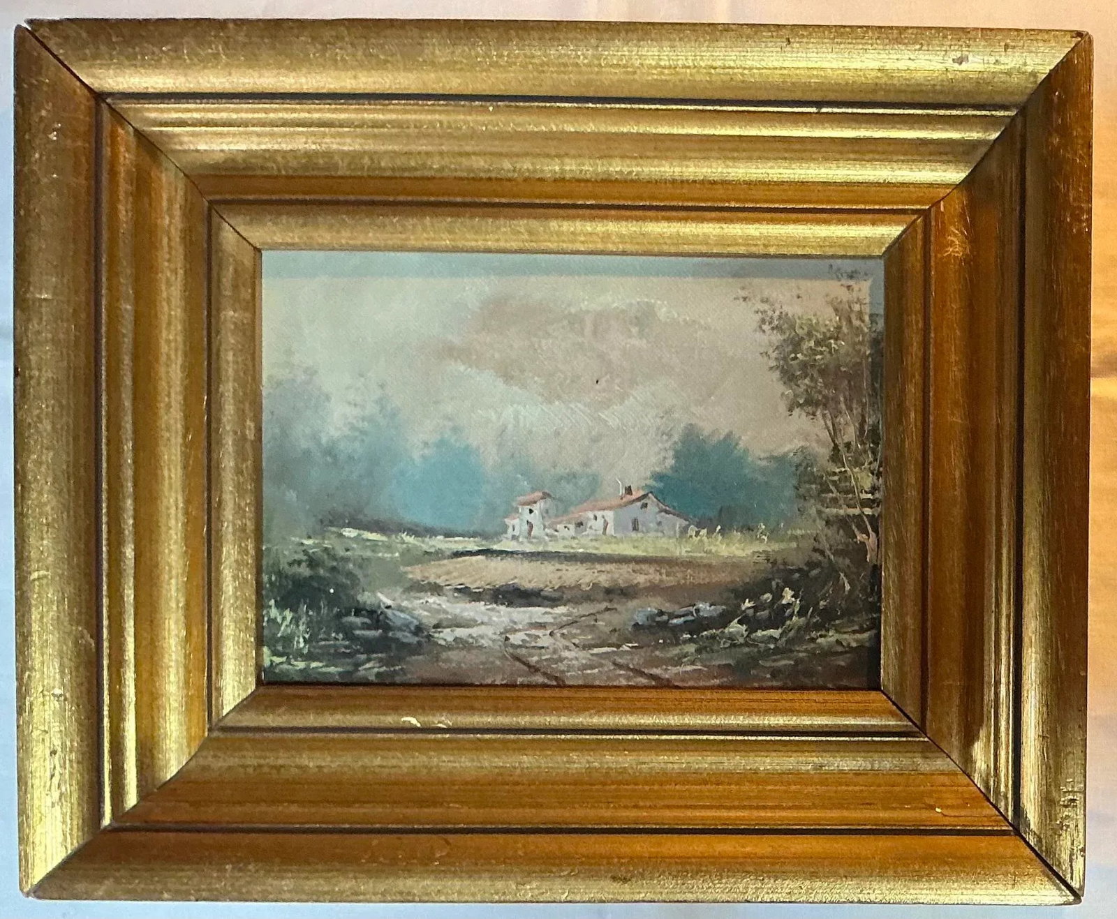Vintage Painting - Country Landscape - Later 20th C - 2