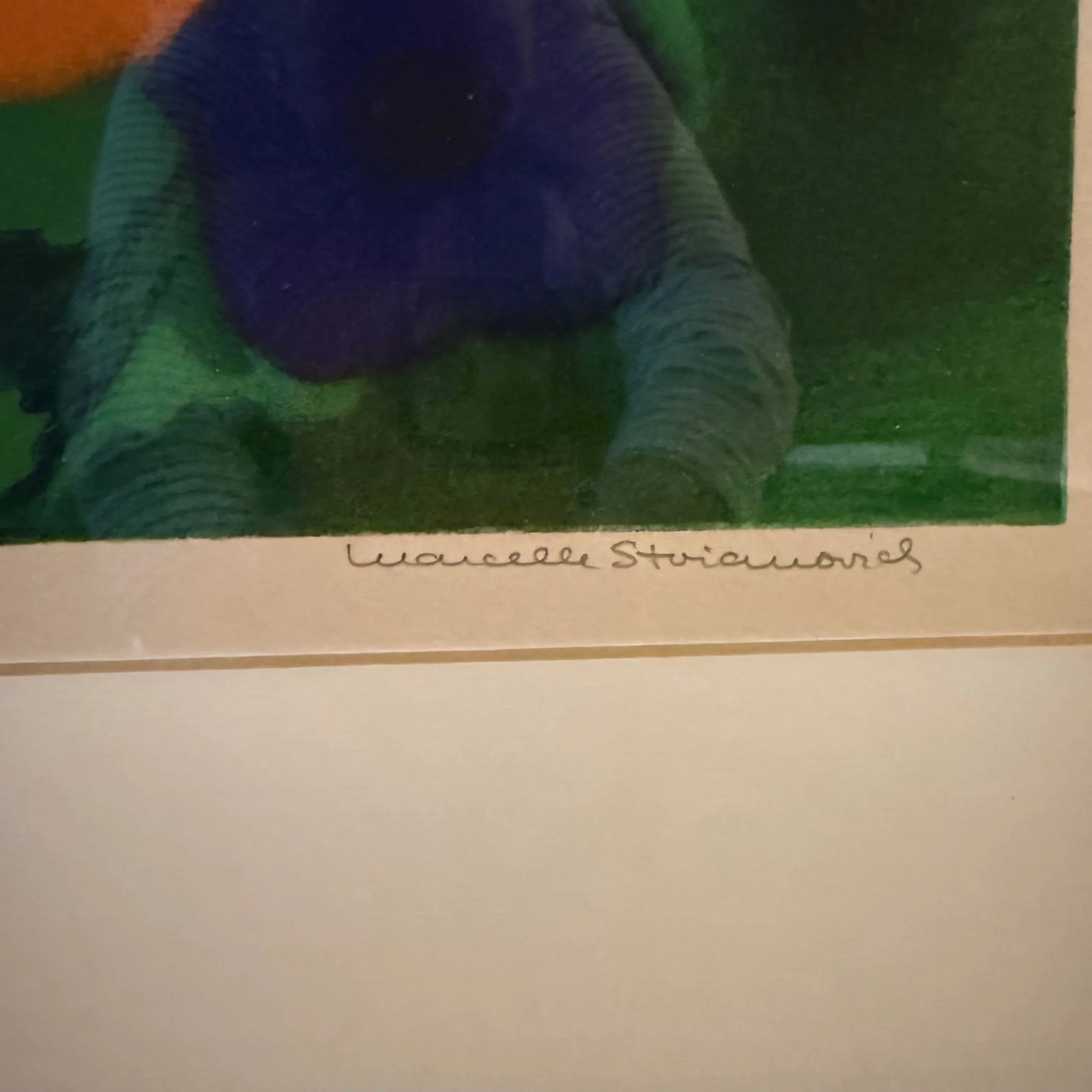 1970s Marcelle Simone Stoianovich Parisian Artist Signed Lithograph Print Flowers and Sailboats - 6