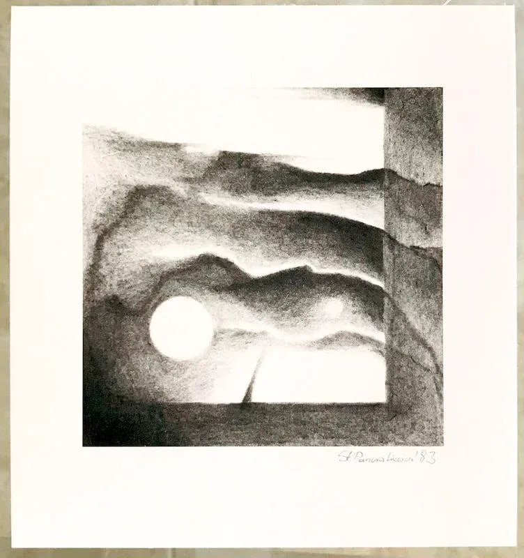 1983 Abstract Landscape Lithograph by Stanislaw Panzakiewicz - 5