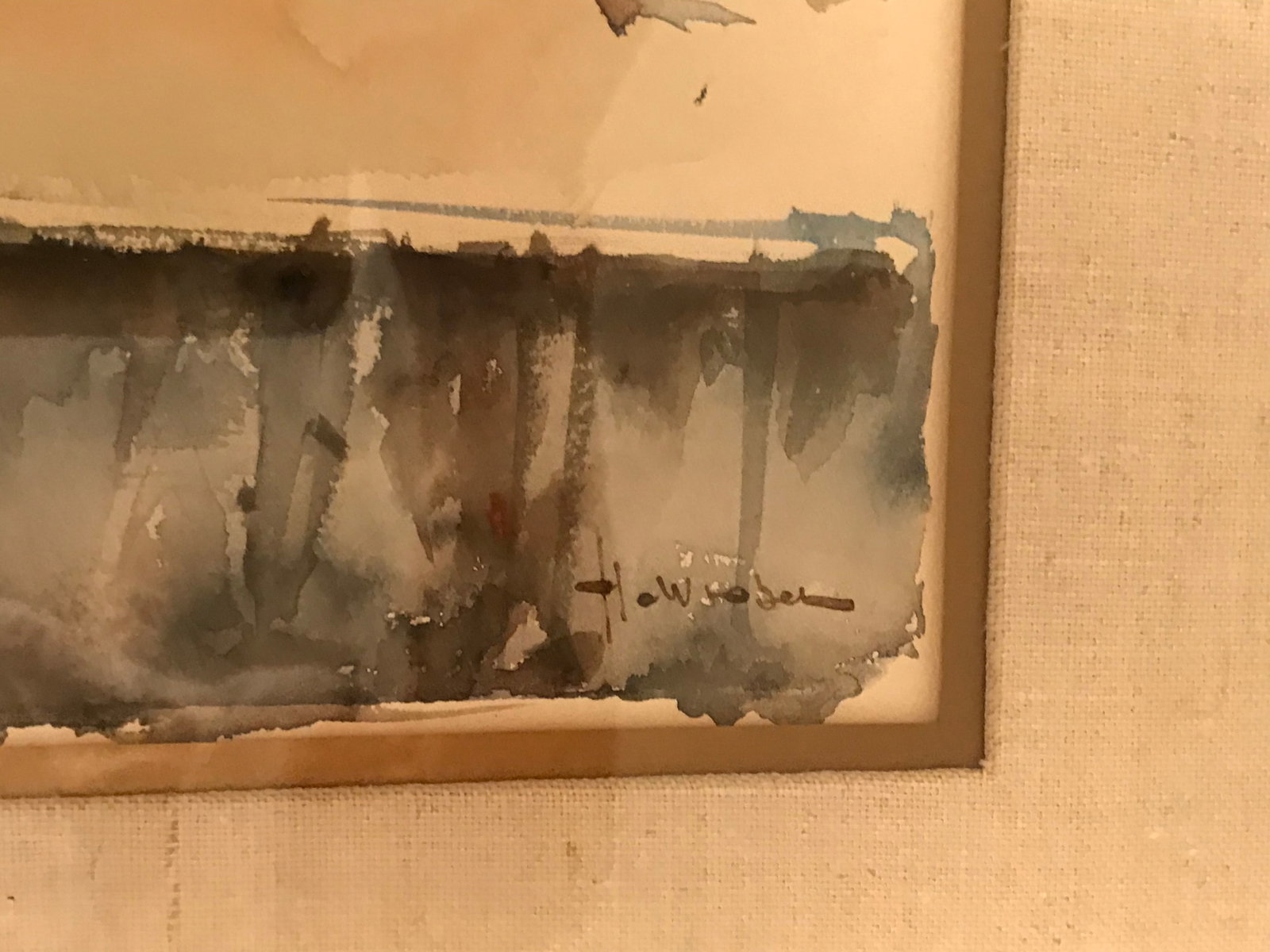 French Signed Watercolor Painting - 3