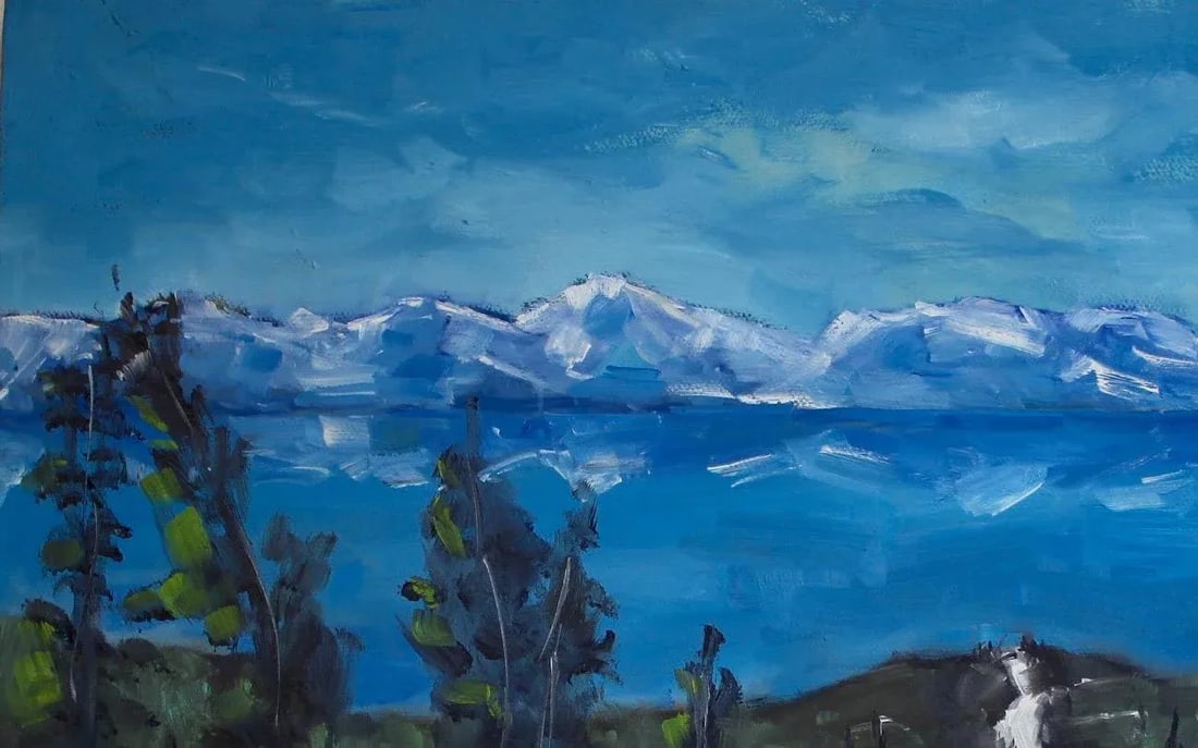 Winterscapes - Diamond Peak Run Original Oil on Gallery Wrapped Canvas - 4