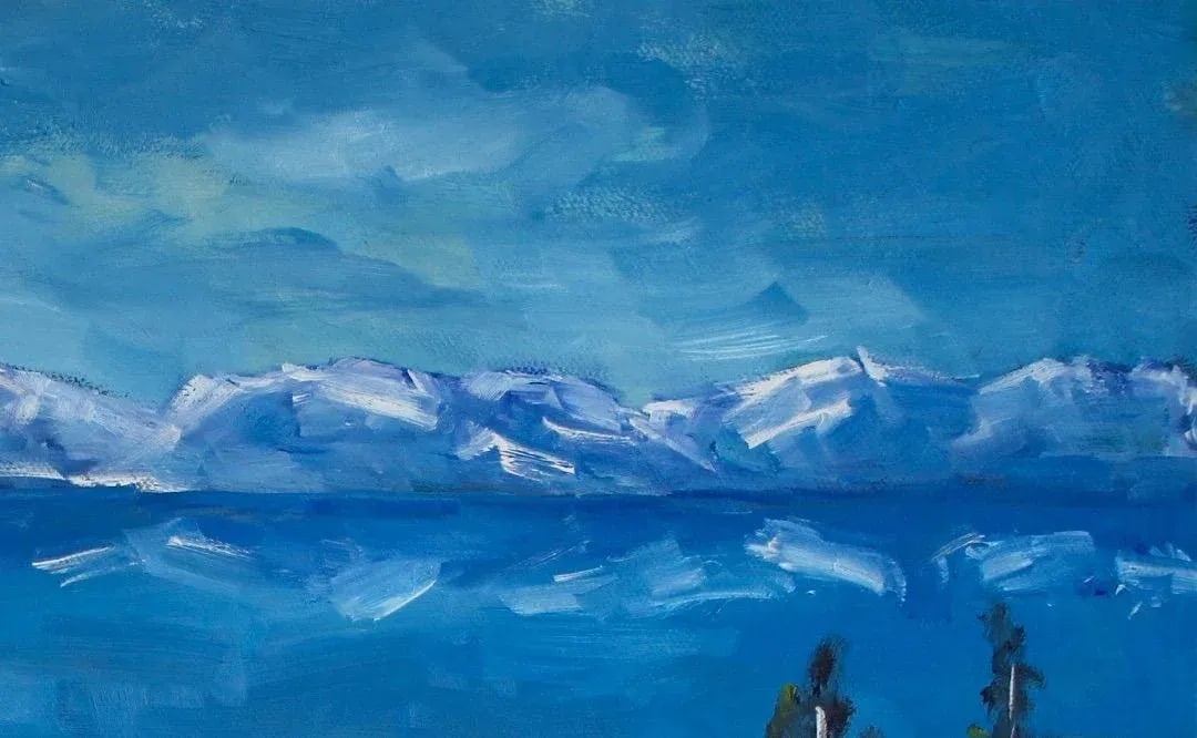 Winterscapes - Diamond Peak Run Original Oil on Gallery Wrapped Canvas - 5