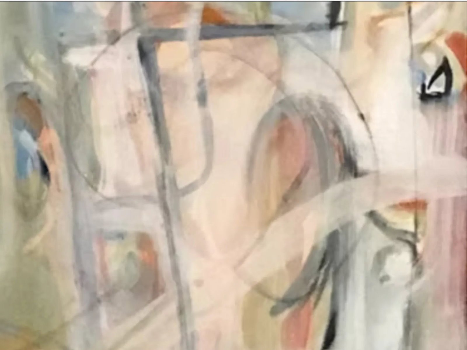 "Around and Back", 2003 Abstract, Contemporary, Mixed Media, Fine Art Painting on Canvas by Joe Gins - 10