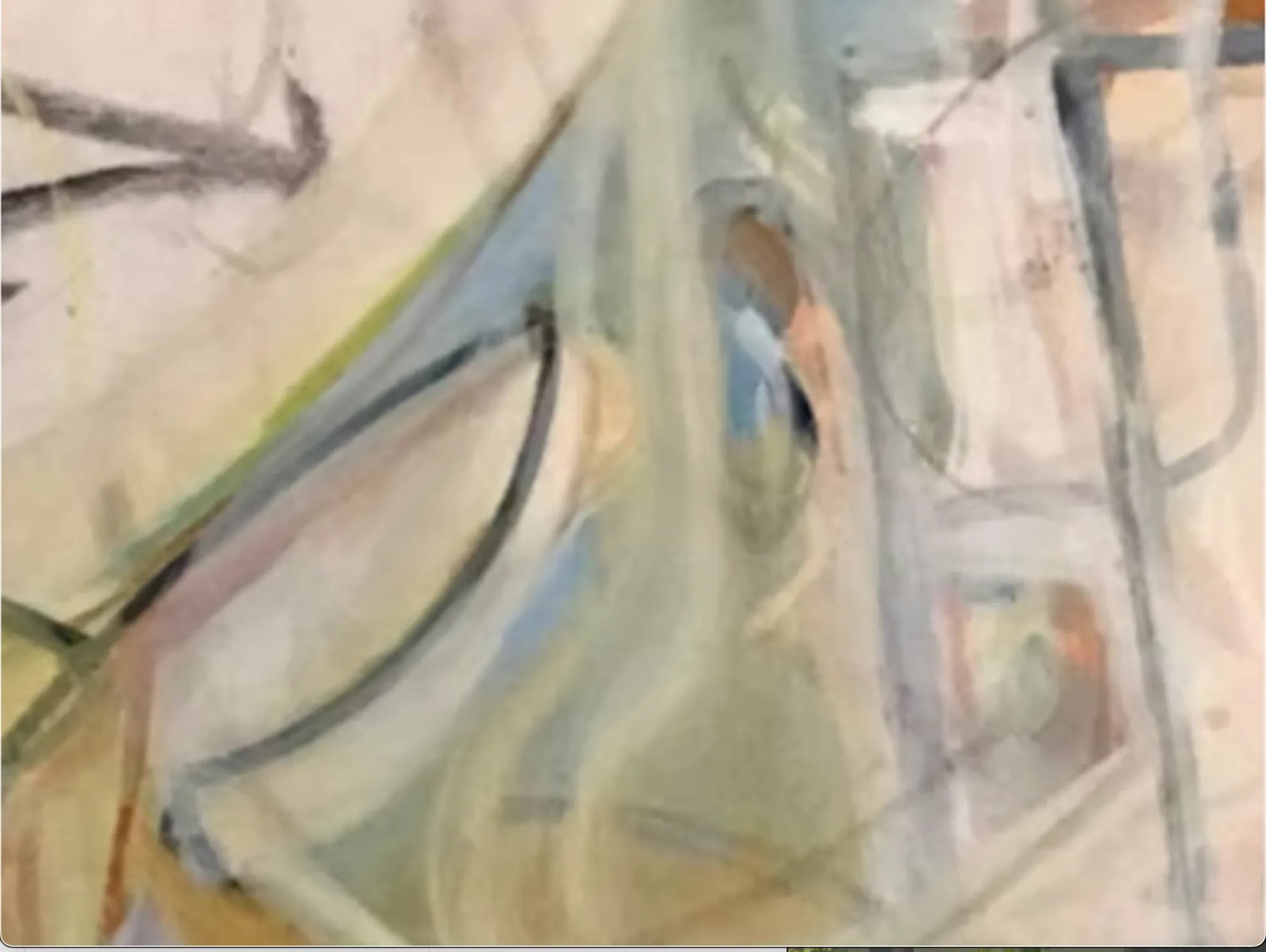 "Around and Back", 2003 Abstract, Contemporary, Mixed Media, Fine Art Painting on Canvas by Joe Gins - 4