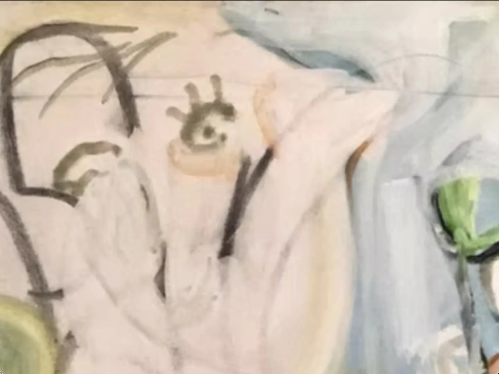 "Around and Back", 2003 Abstract, Contemporary, Mixed Media, Fine Art Painting on Canvas by Joe Gins - 5