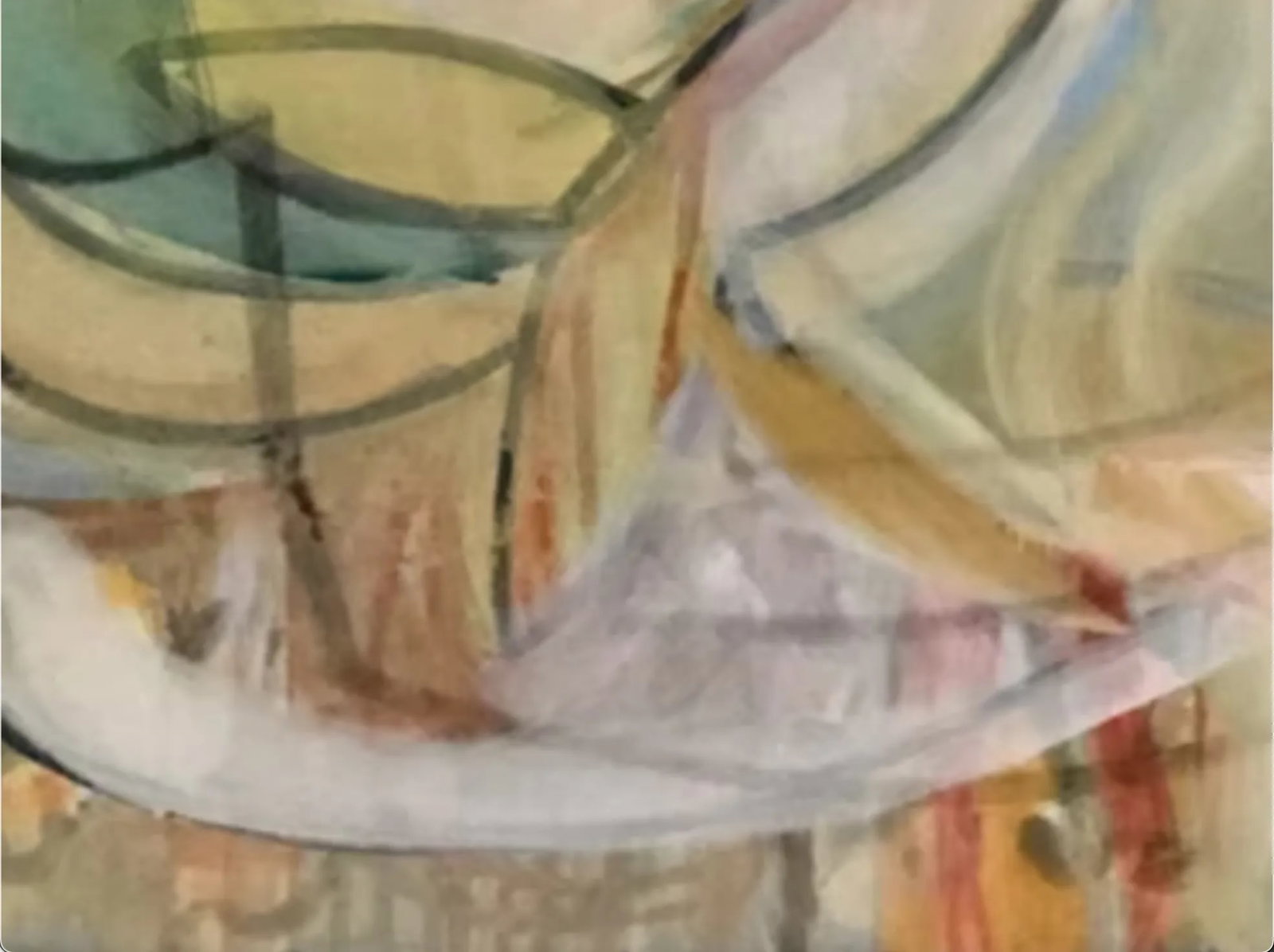 "Around and Back", 2003 Abstract, Contemporary, Mixed Media, Fine Art Painting on Canvas by Joe Gins - 6